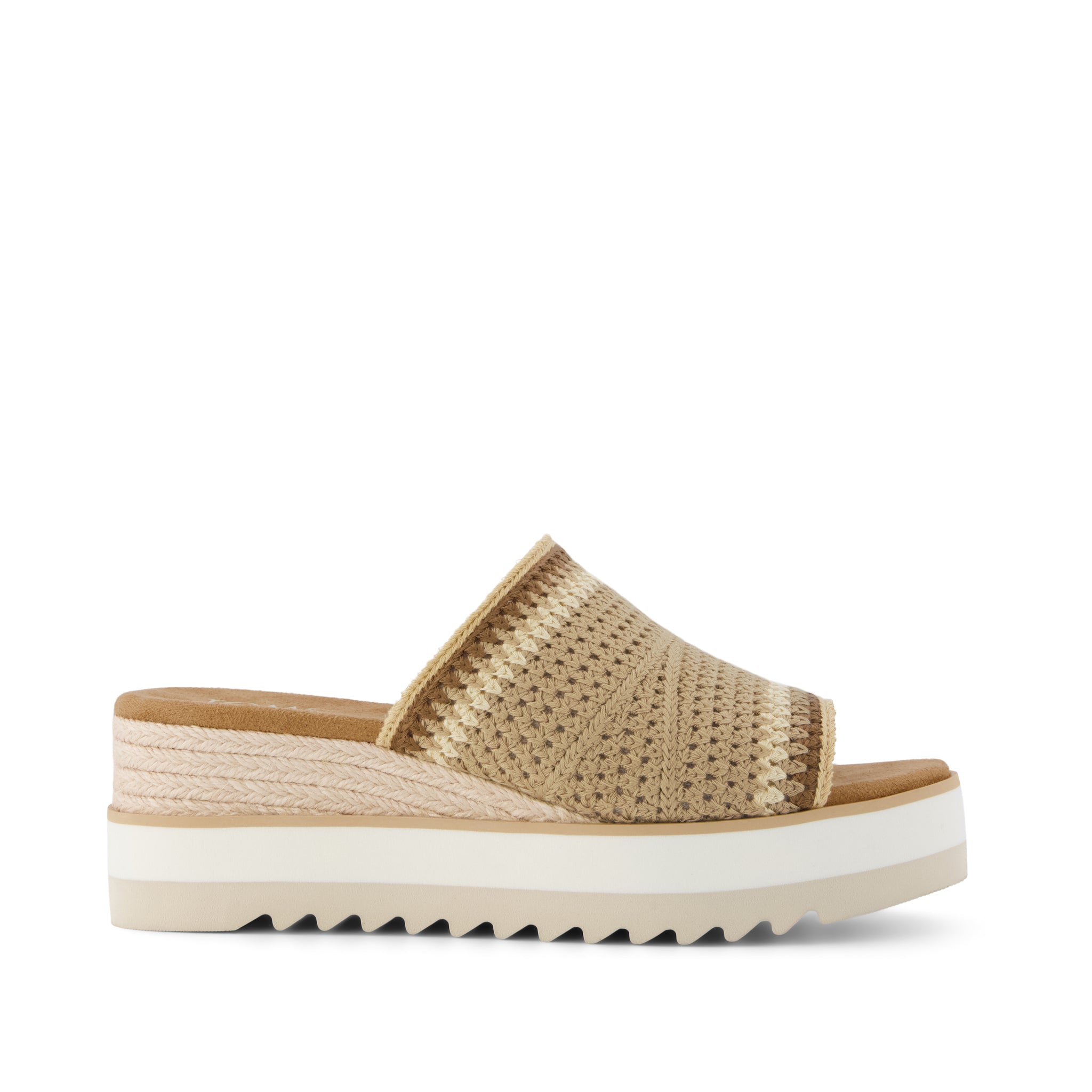 Women's Diana Mule Wedge Sandal Almond Crochet | Natural | Size 10 | TOMS Official Site - Shoes, Accessories, & Apparel
