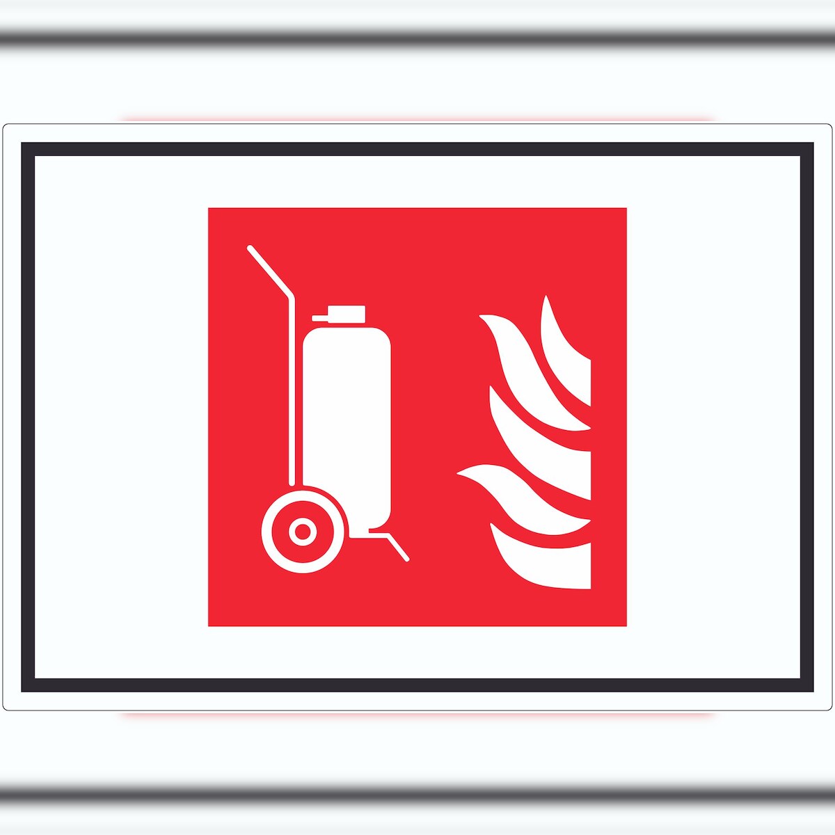 HB-Druck Fahrbarer Feuerlöscher Symbol Aufkleber A1 (594x841mm) Image