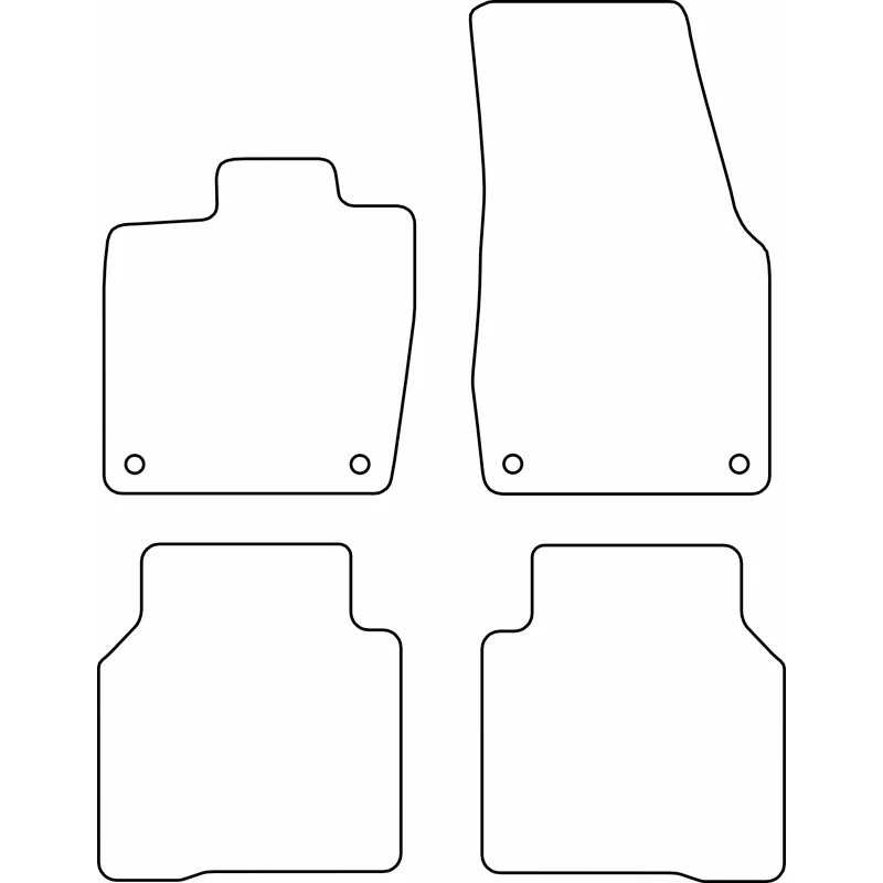 AutoStyle Fußmattensatz VW TM VW588V Autofußmatten Image