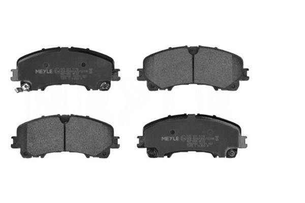 MEYLE Bremsbelagsatz RENAULT,NISSAN,INFINITI 025 221 1716 D10604GA5A,D10604CC0A,410608710R D10603WU0A Image