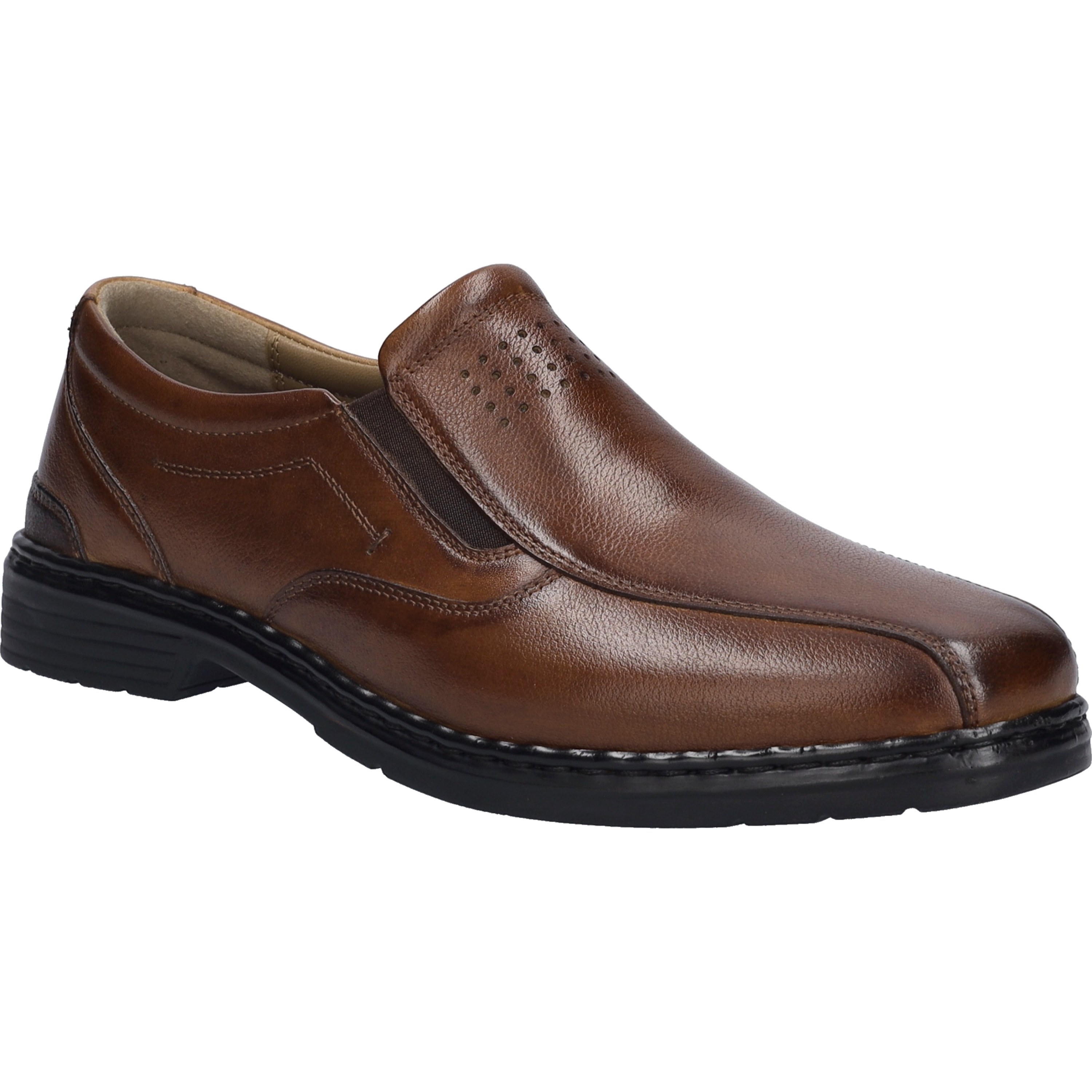 Slipper JOSEF SEIBEL "Alastair 19, cognac", Herren, Gr. 44, braun (cognac), Obermaterial: 100% Rindsleder Leather cow., Schuhe Slipper