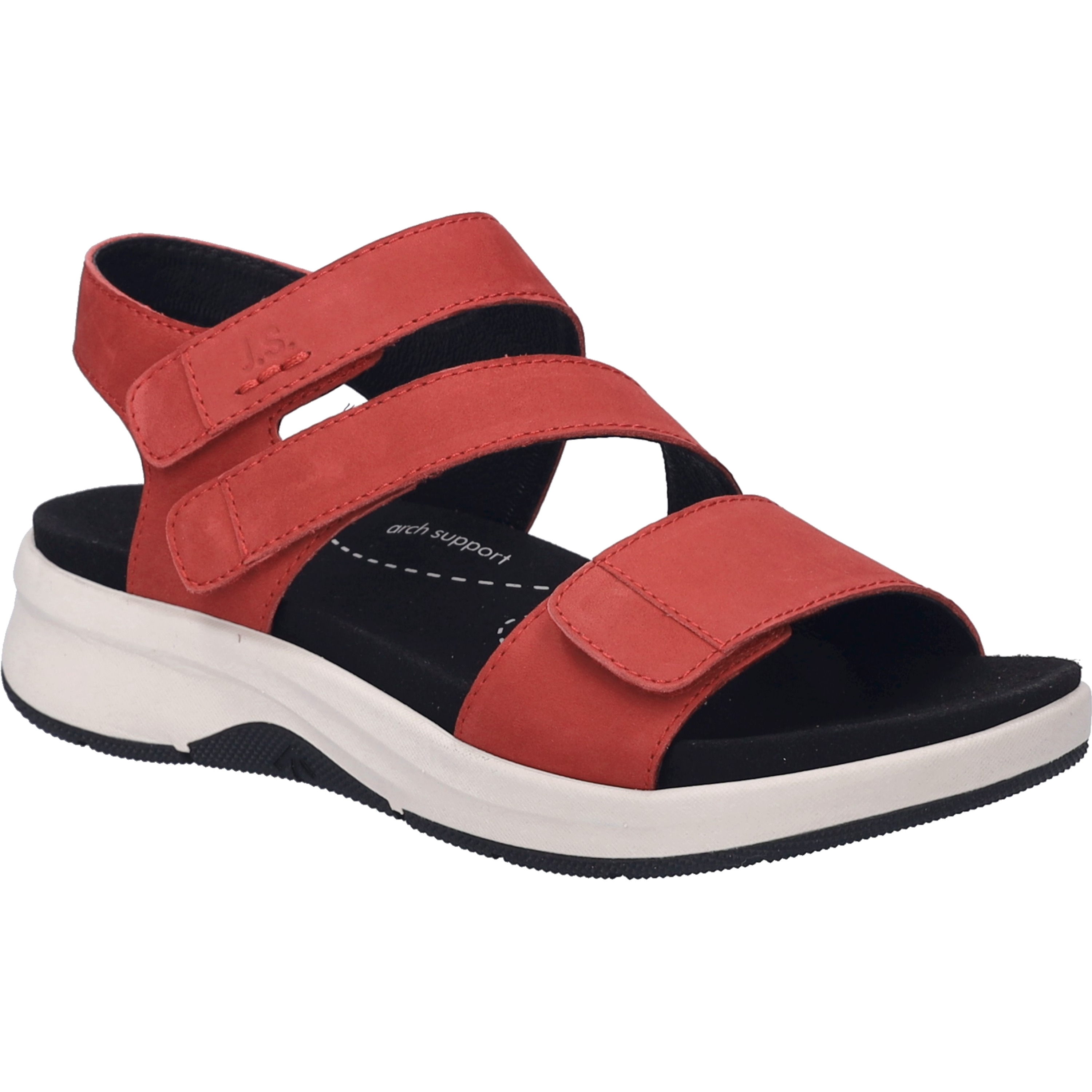 Sandale JOSEF SEIBEL "Estelle 03, rot", Damen, Gr. 38, rot, Obermaterial: 100% Rindsleder Leather cow., Schuhe Sandale