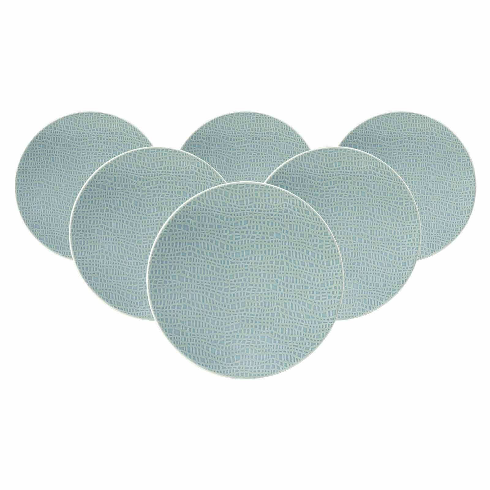 Brotteller SELTMANN WEIDEN "Brotteller Life Fashion ø 16,5 cm 6er Set", grün (grün chic), L:16,4cm, Speiseteller