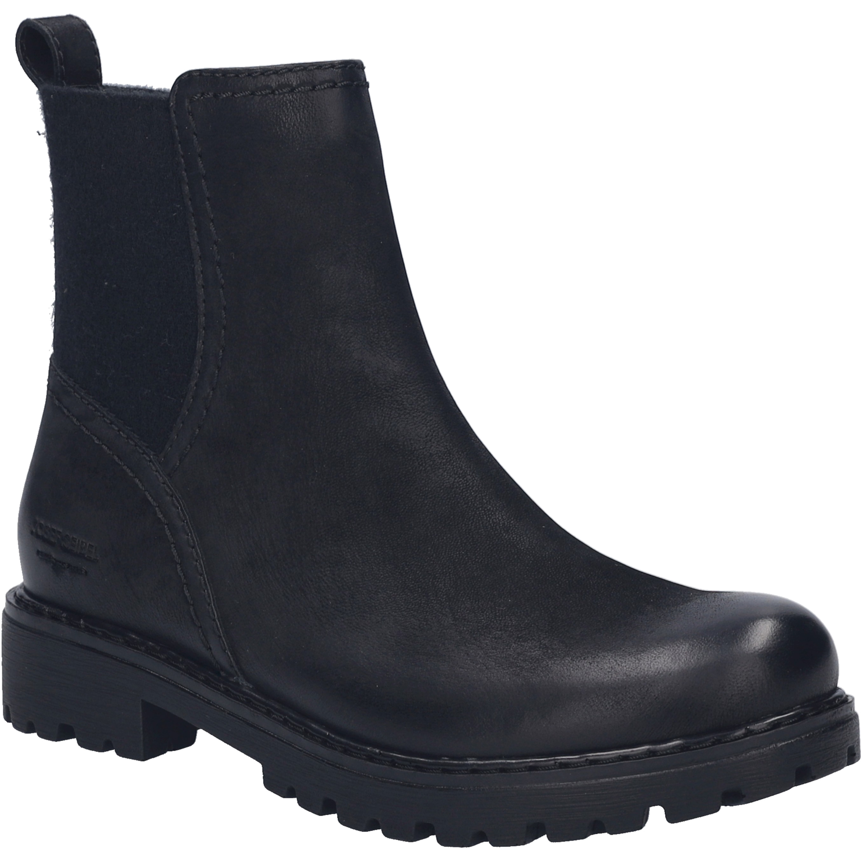 Stiefelette JOSEF SEIBEL "Melinda 30, schwarz", Damen, Gr. 42, schwarz, Obermaterial: 100% Rindsleder Leather cow., Schuhe Stiefelette