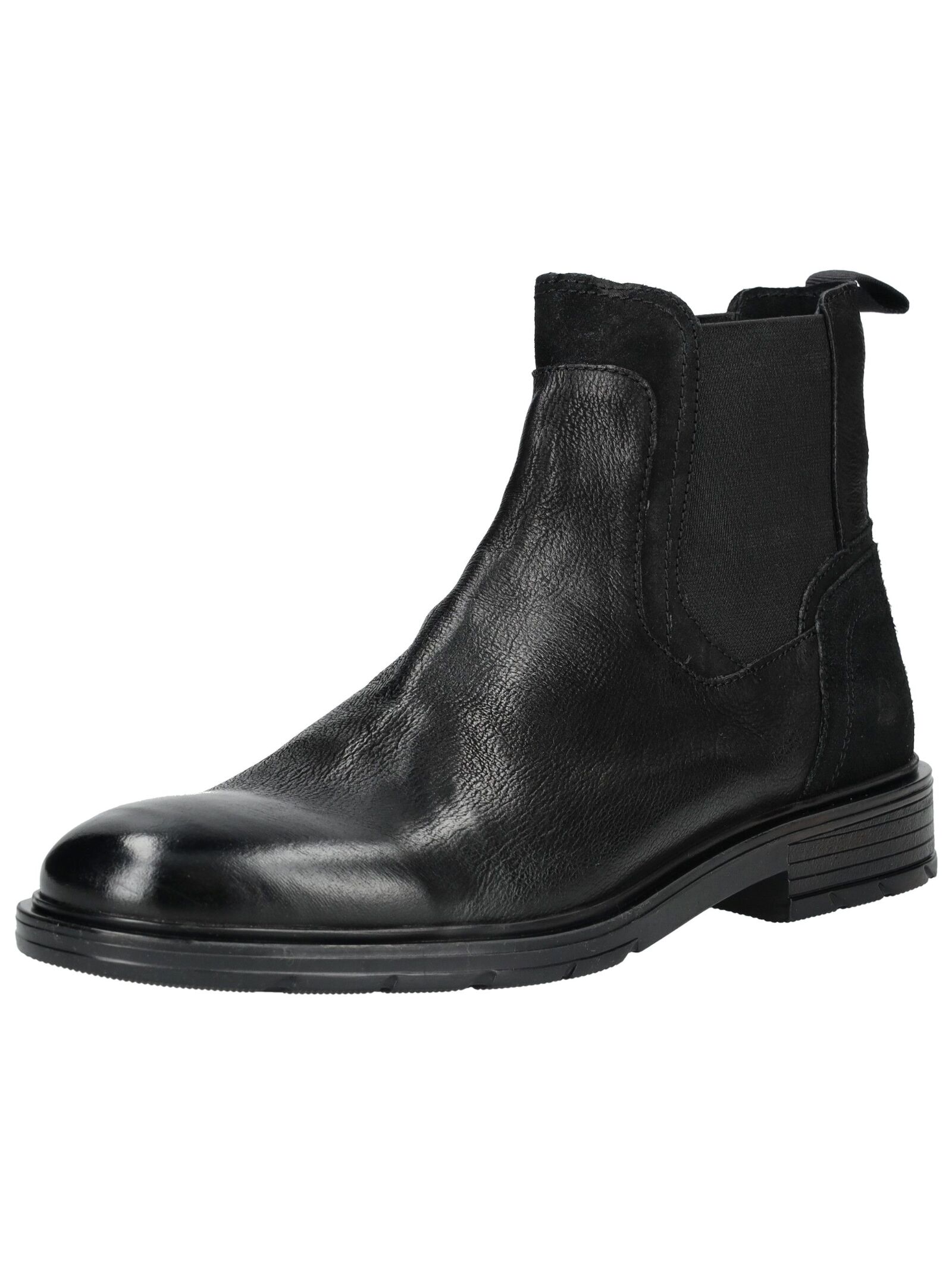 Stiefelette BULLBOXER "Bullboxer Stiefelette Leder/Textil", Damen, Gr. 42, schwarz, Leder, Textil, Schuhe Stiefelette