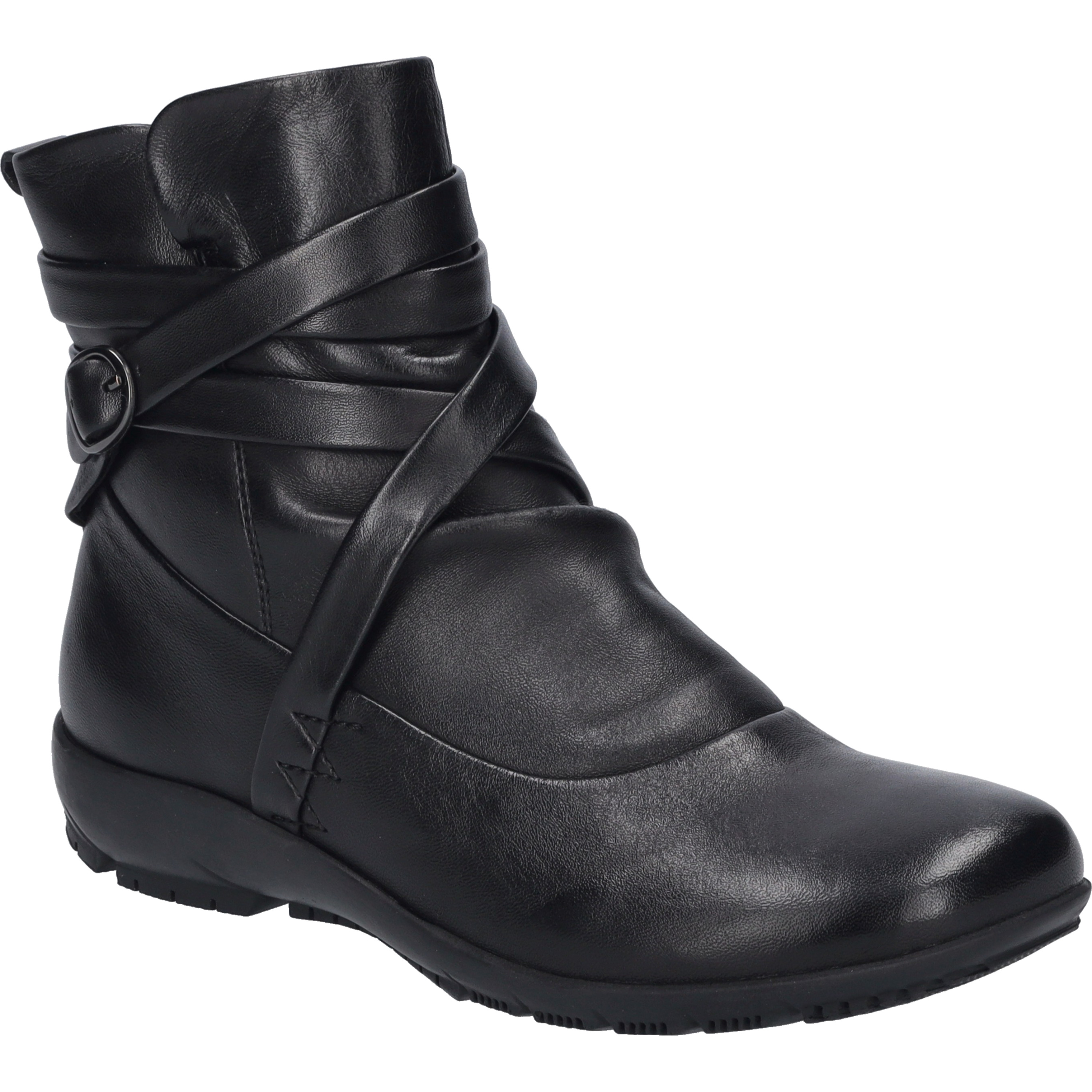 Stiefelette JOSEF SEIBEL "Charlotte 11, schwarz", Damen, Gr. 39, schwarz, Obermaterial: 100% Rindsleder Leather cow., Schuhe Stiefelette