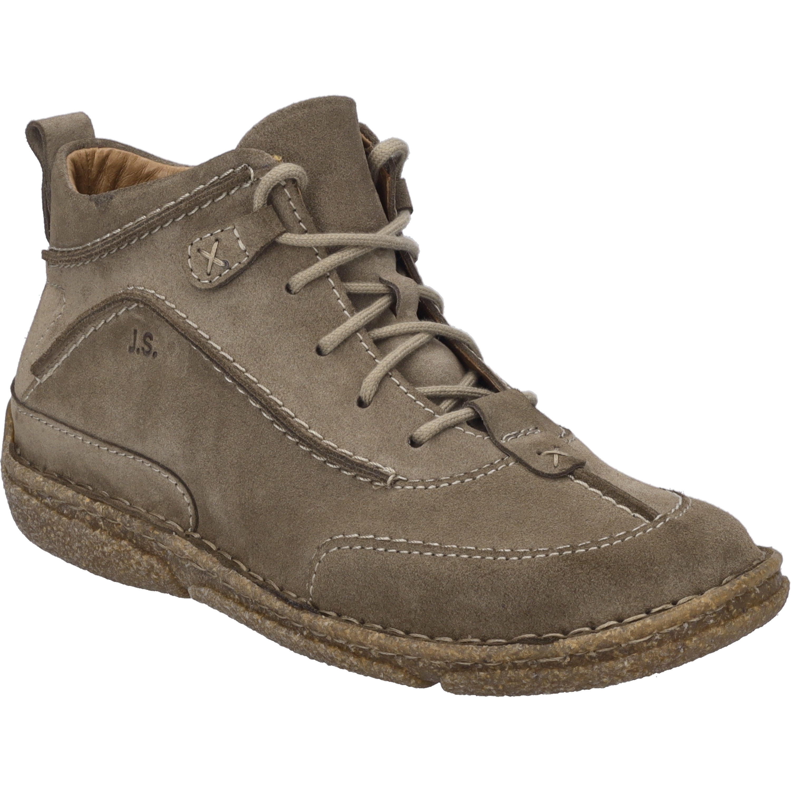 Stiefelette JOSEF SEIBEL "Neele 52, taupe", Damen, Gr. 39, grau (taupe), Obermaterial: 100% Rindsleder Leather cow., Schuhe Stiefelette