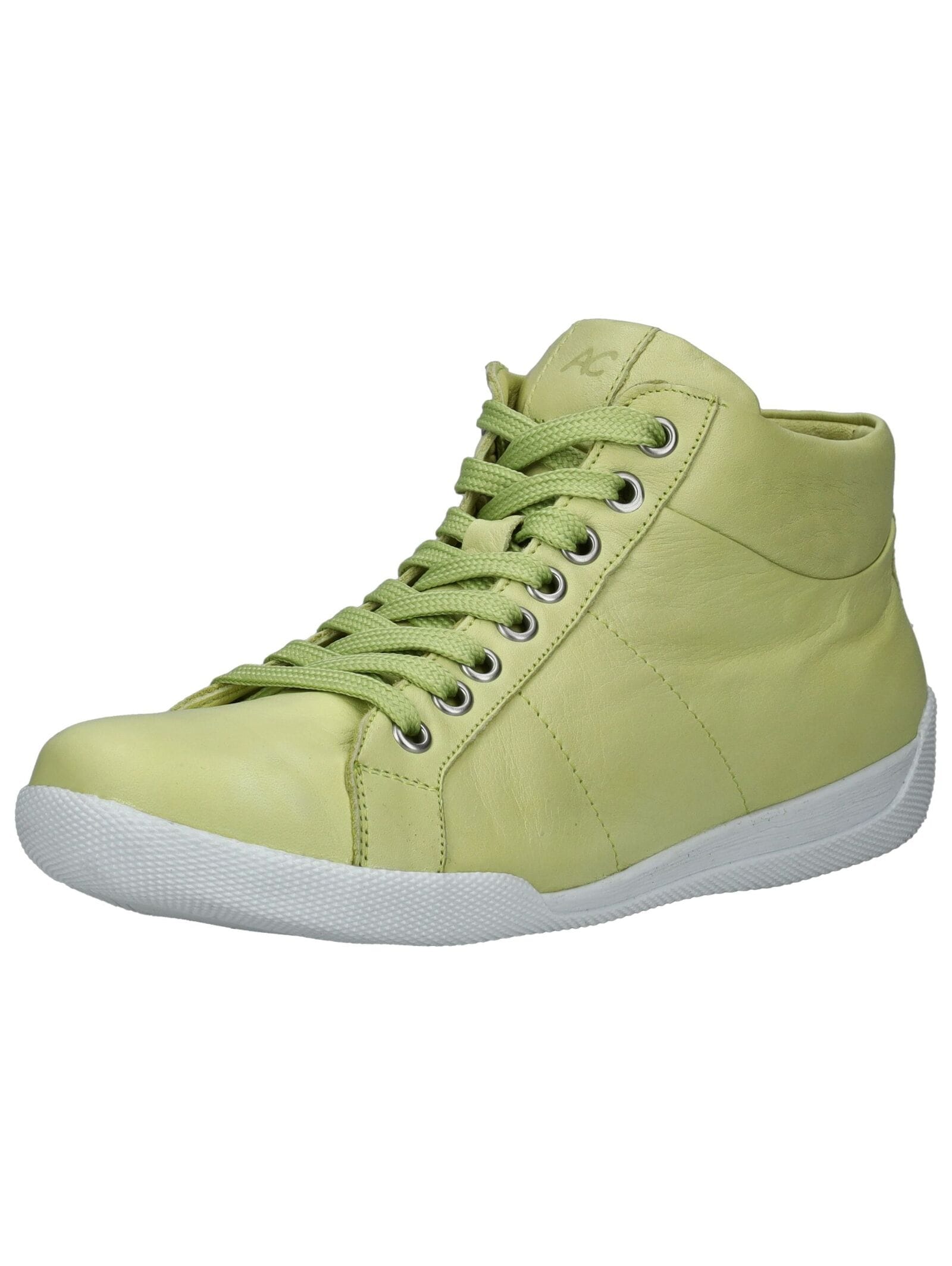 Sneaker ANDREA CONTI "Andrea Conti Sneaker Leder", Damen, Gr. 39, grün (hellgrün), Leder, Schuhe Sneaker