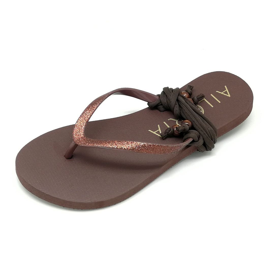 Zehentrenner AILORIA "Zehensandalen PAMPELONNE", Damen, Gr. 38, braun, Obermaterial: 100% PVC PVC., Schuhe Zehentrenner