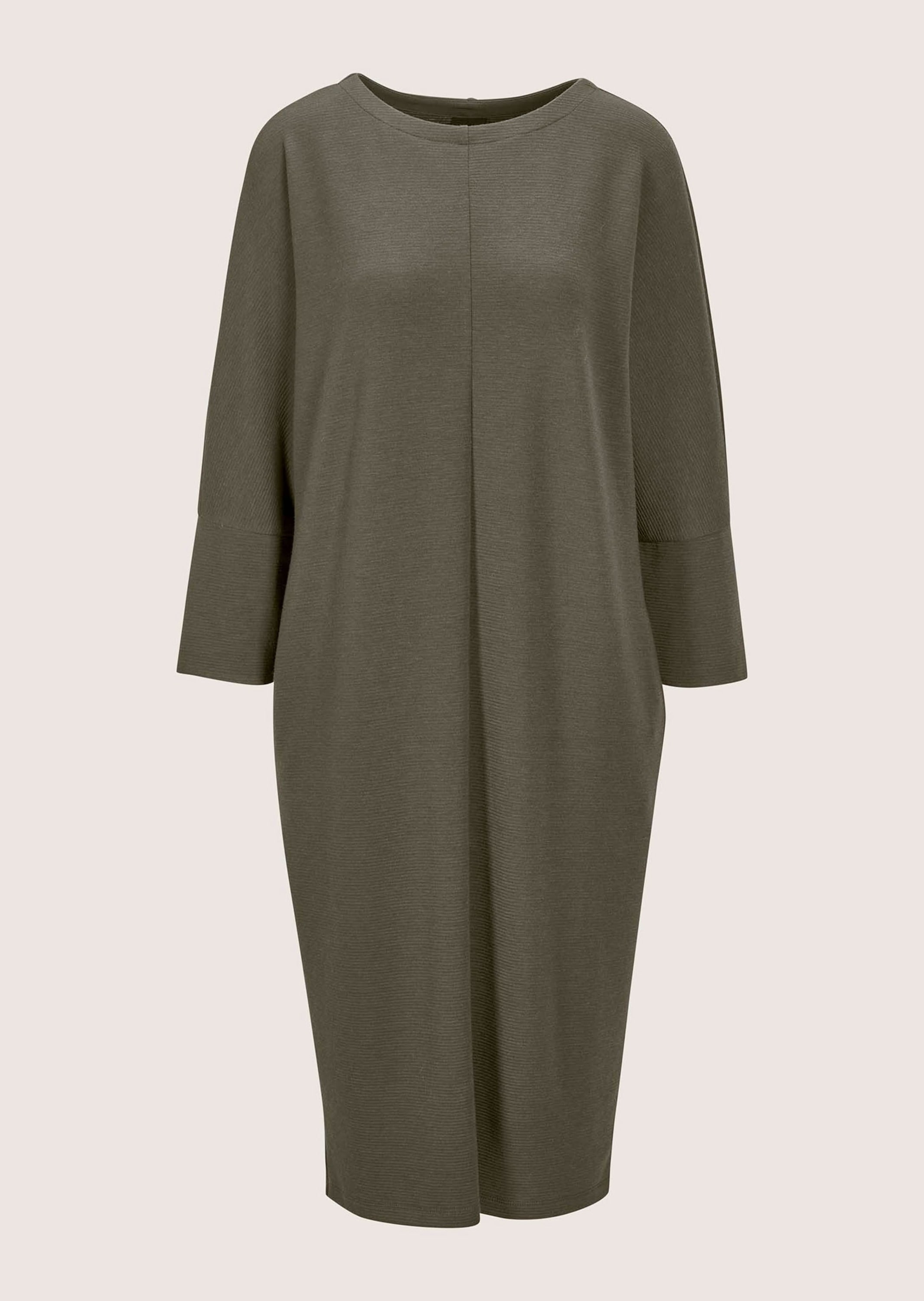 Sommerkleid MADELEINE "Kleid Elegantes Kleid mit Fledermausärmeln", Damen, Gr. 40, N-Gr, grün (khaki), Obermaterial: 75% Polyester PES. 20% Viskose CV. 5% Elasthan EL., Kleider Sommerkleid