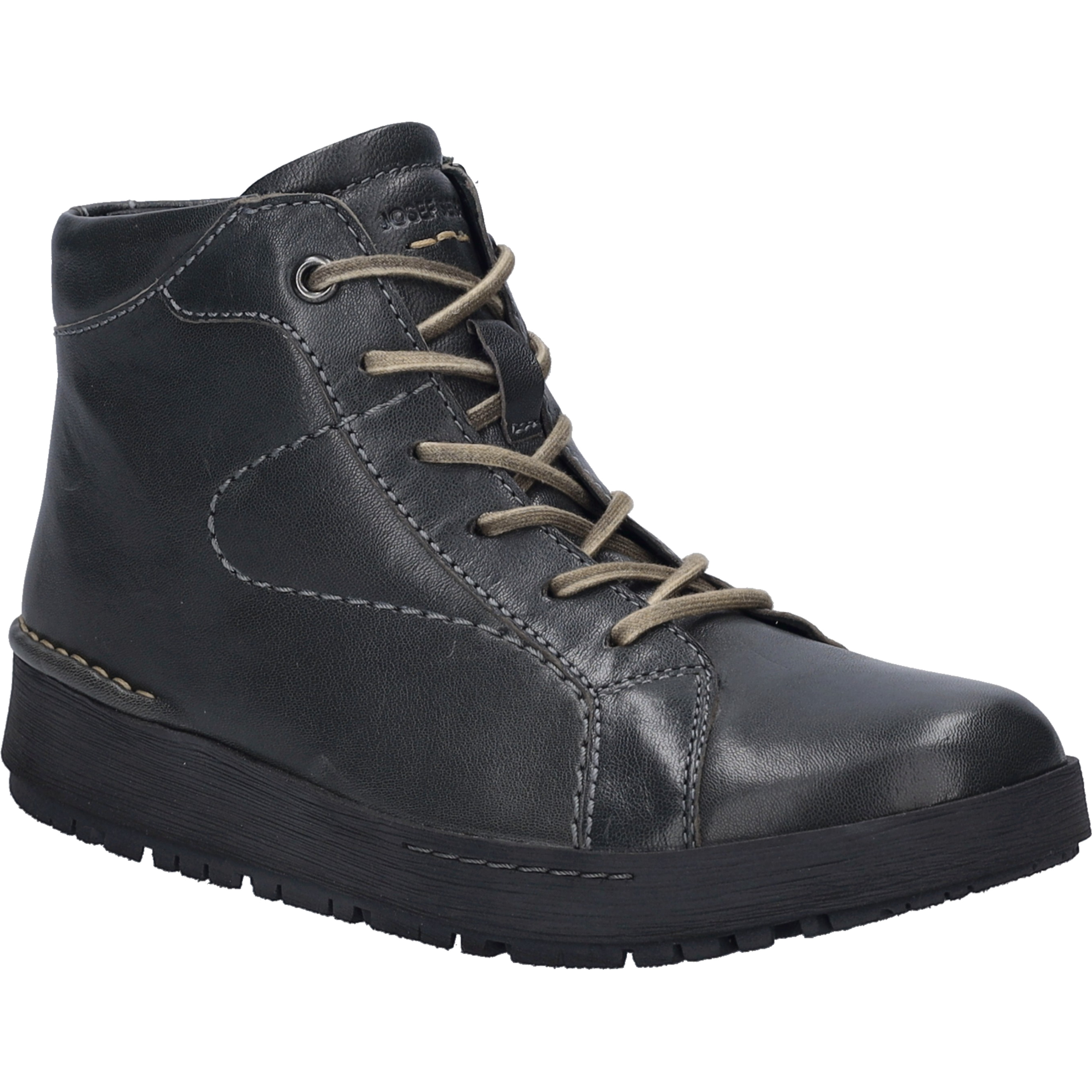 Stiefelette JOSEF SEIBEL "Anna 03, granit", Damen, Gr. 37, grau (granit), Obermaterial: 100% Rindsleder Leather cow., Schuhe Stiefelette