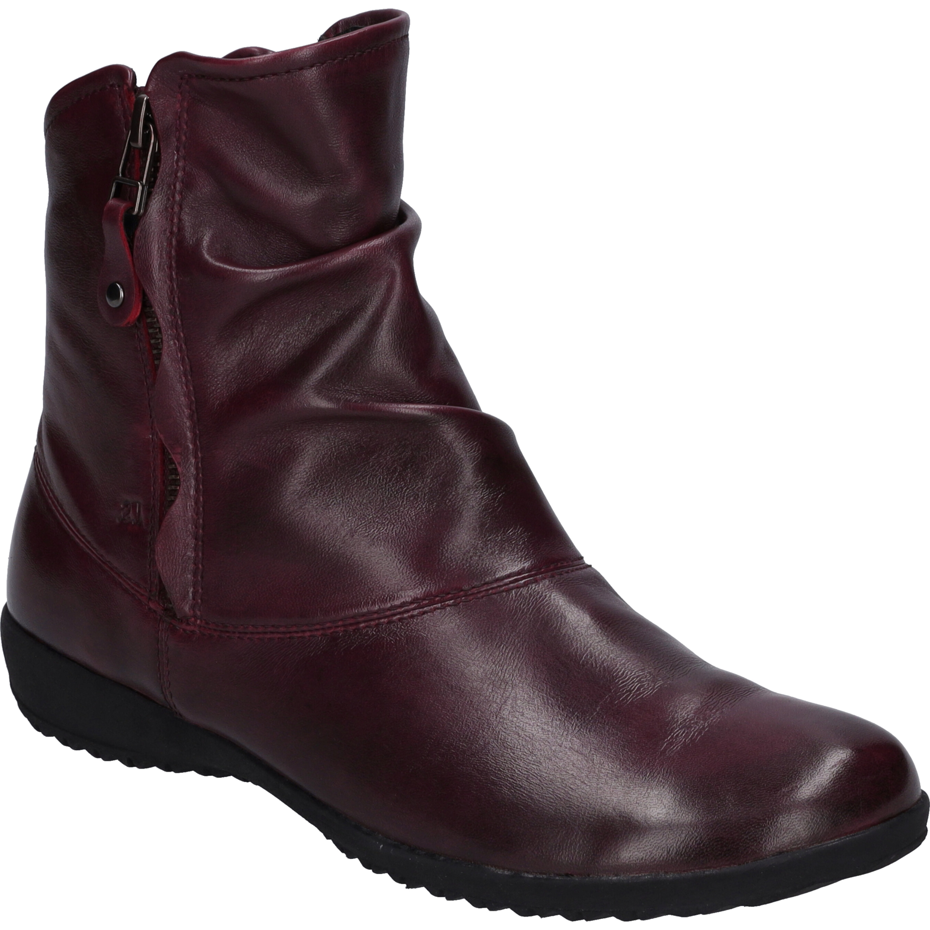 Stiefelette JOSEF SEIBEL "Naly 24, amarena", Damen, Gr. 38, rot (amarena), Obermaterial: 100% Rindsleder Leather cow., Schuhe Stiefelette