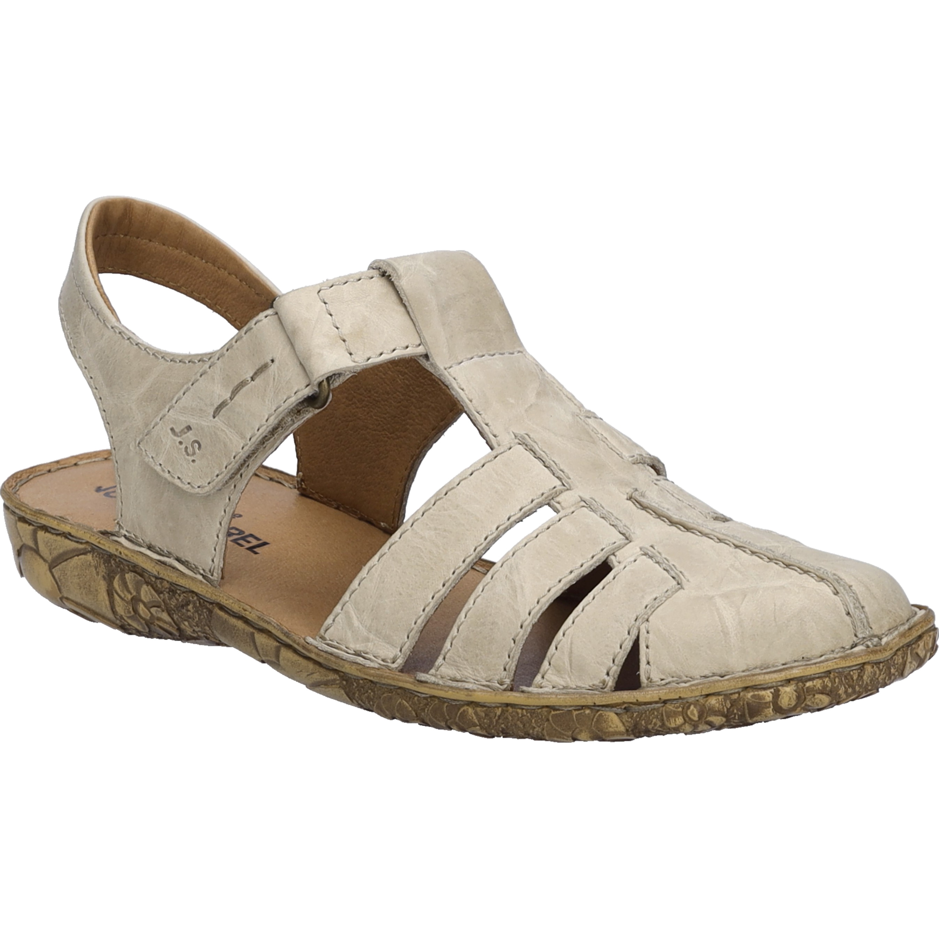 Sandale JOSEF SEIBEL "Rosalie 48, creme", Damen, Gr. 39, beige (creme), Obermaterial: 100% Rindsleder Leather cow., Schuhe Sandale