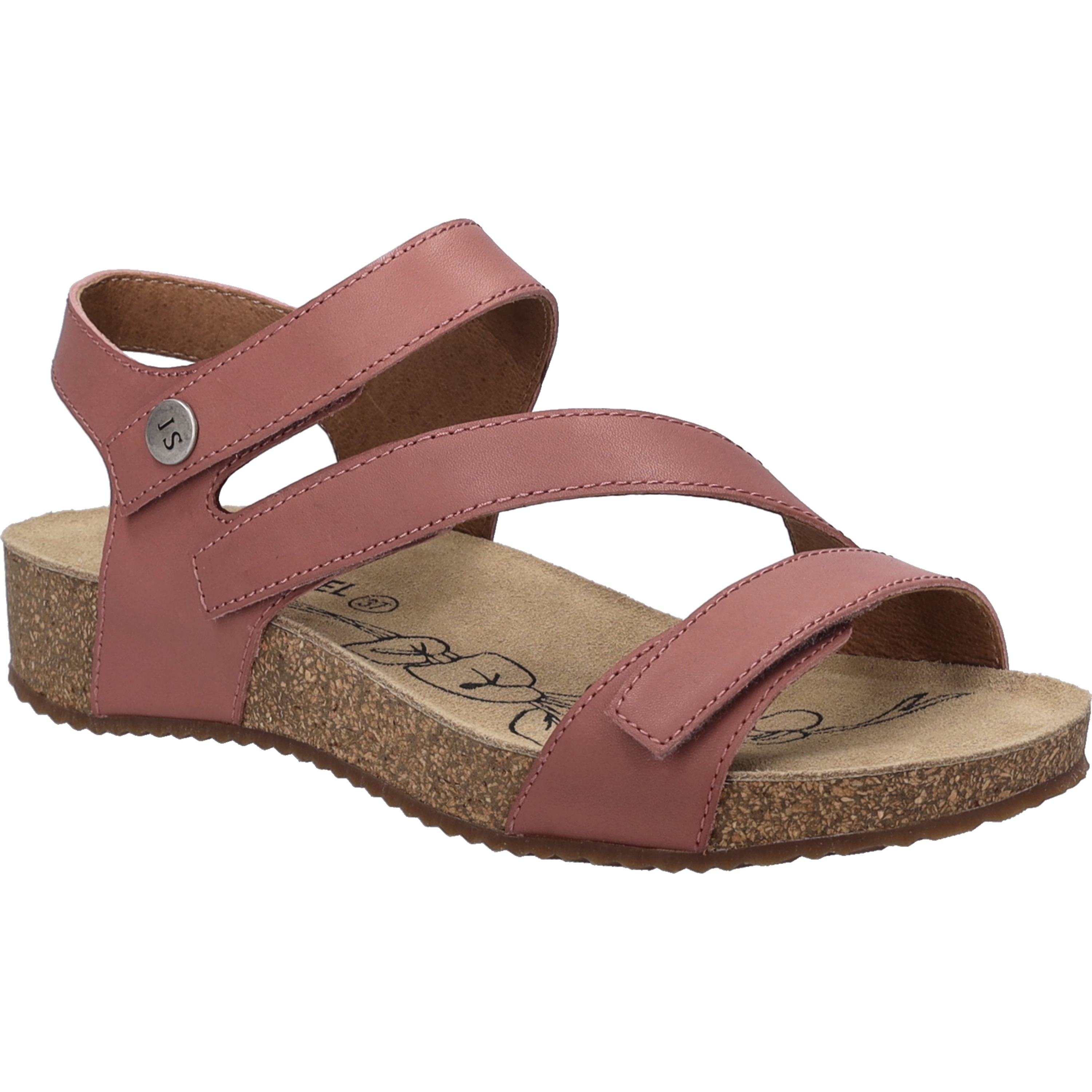 Sandale JOSEF SEIBEL "Tonga 25, altrosa", Damen, Gr. 41, rosa (altrosa), Obermaterial: 100% Rindsleder Leather cow., Schuhe Sandale