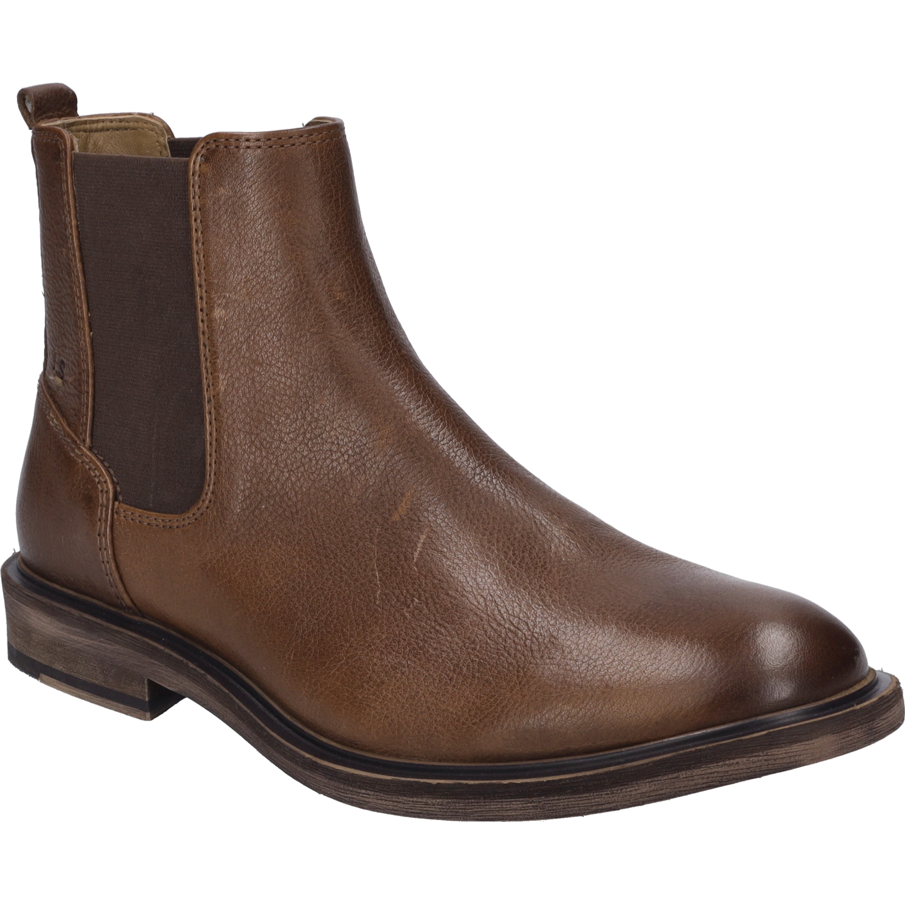 Stiefelette JOSEF SEIBEL "Bradley 03, cognac", Herren, Gr. 45, braun (cognac), Obermaterial: 100% Rindsleder Leather cow., Schuhe Stiefelette