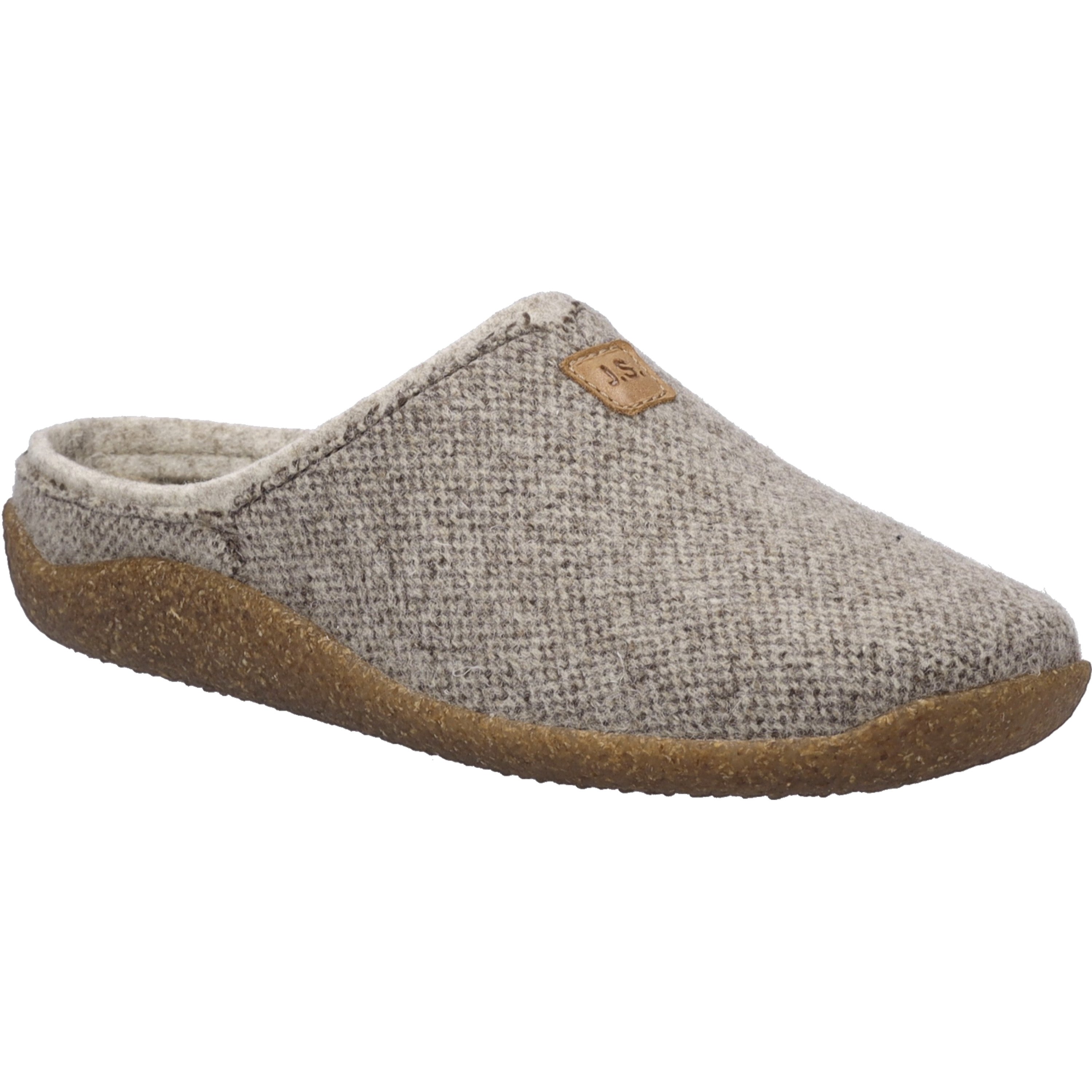 Hausschuh JOSEF SEIBEL "Vinny 01, beige-kombi", Damen, Gr. 38, beige (beige, kombi), Obermaterial: 80% Rindsleder Leather cow. 20% Textilmaterial TEXMAT., Schuhe Hausschuh