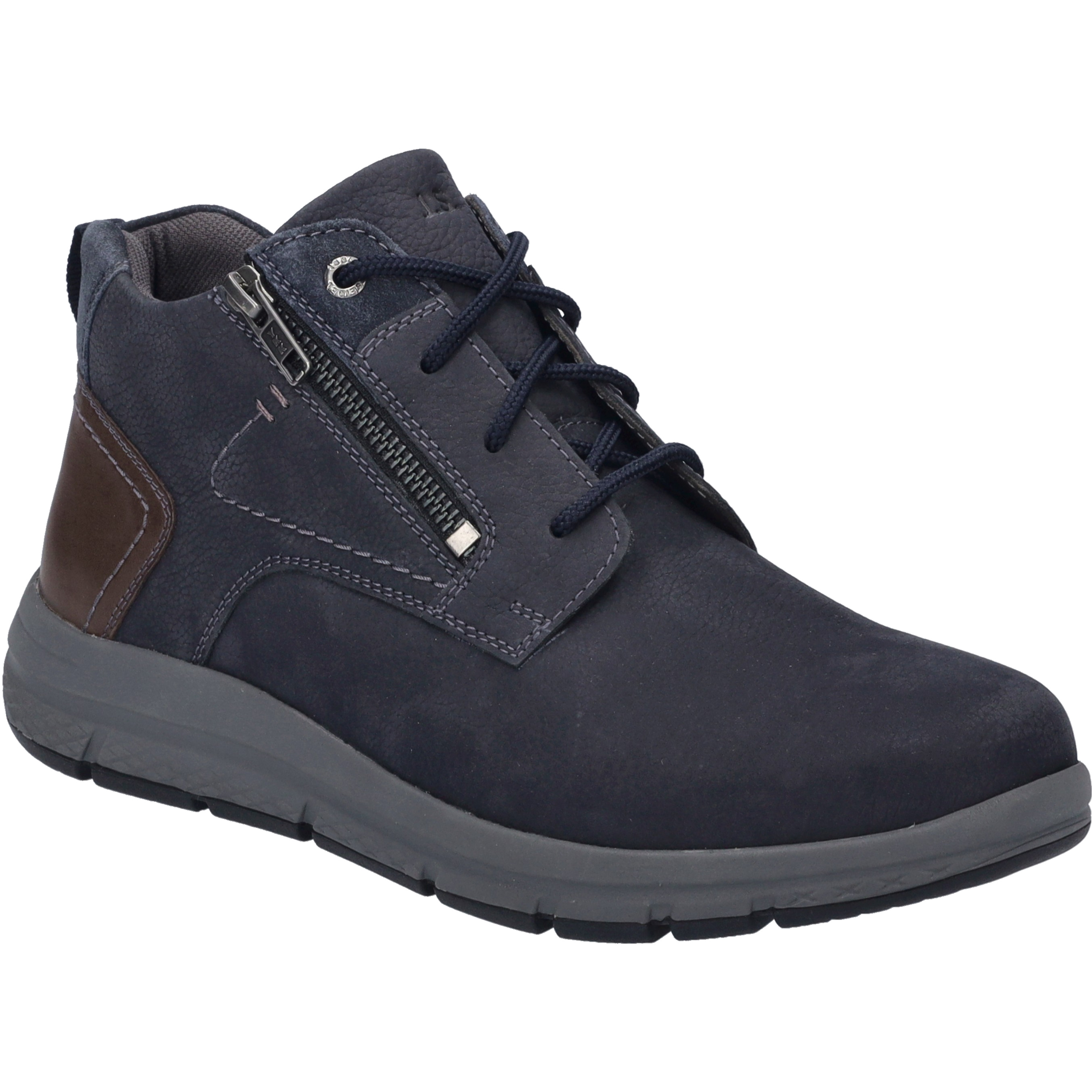 Stiefelette JOSEF SEIBEL "Giuseppe 03, indigo", Herren, Gr. 42, blau (indigo), Obermaterial: 100% Rindsleder Leather cow., Schuhe Stiefelette