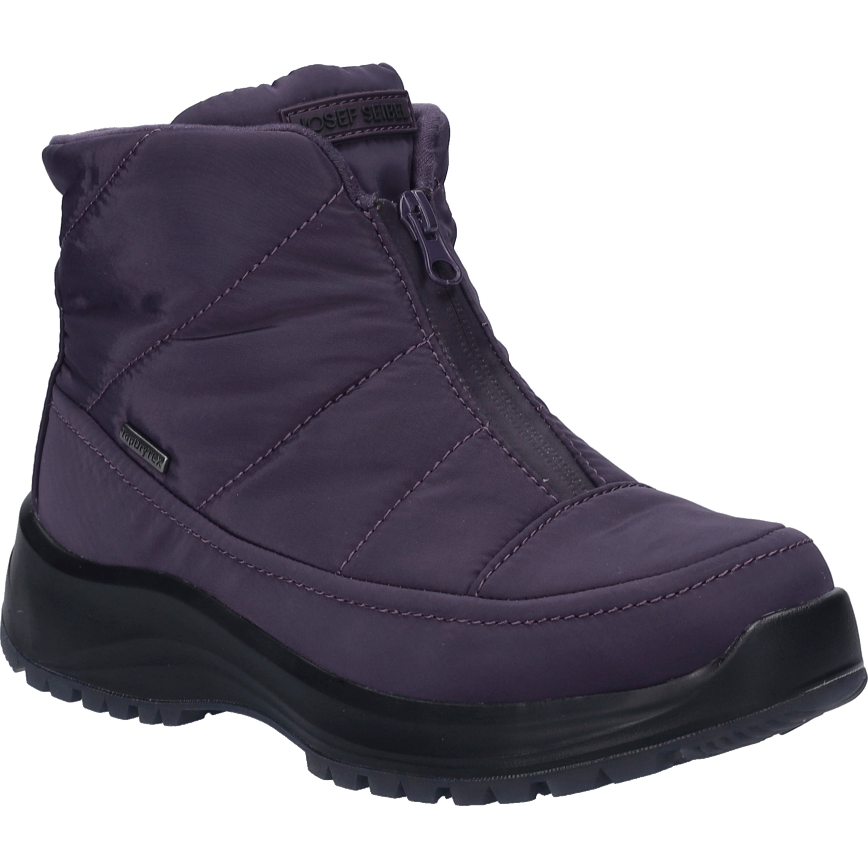Stiefelette JOSEF SEIBEL "Colorado 55, violet", Damen, Gr. 37, lila (violet), Obermaterial: 100% Textilmaterial TEXMAT., Schuhe Stiefelette