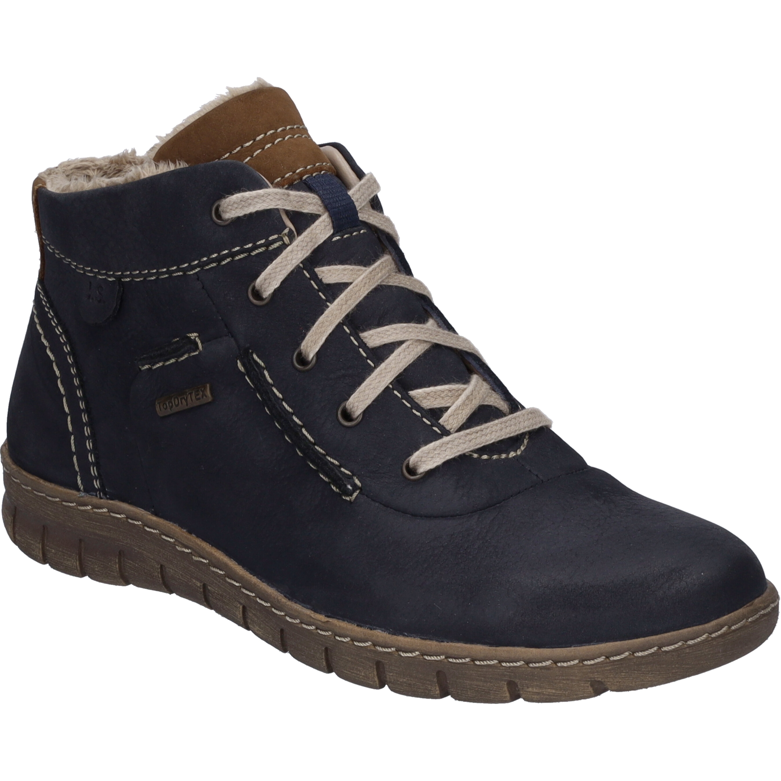 Stiefelette JOSEF SEIBEL "Steffi 53, ocean-kombi", Damen, Gr. 39, blau (ocean, kombi), Obermaterial: 100% Rindsleder Leather cow., Schuhe Stiefelette