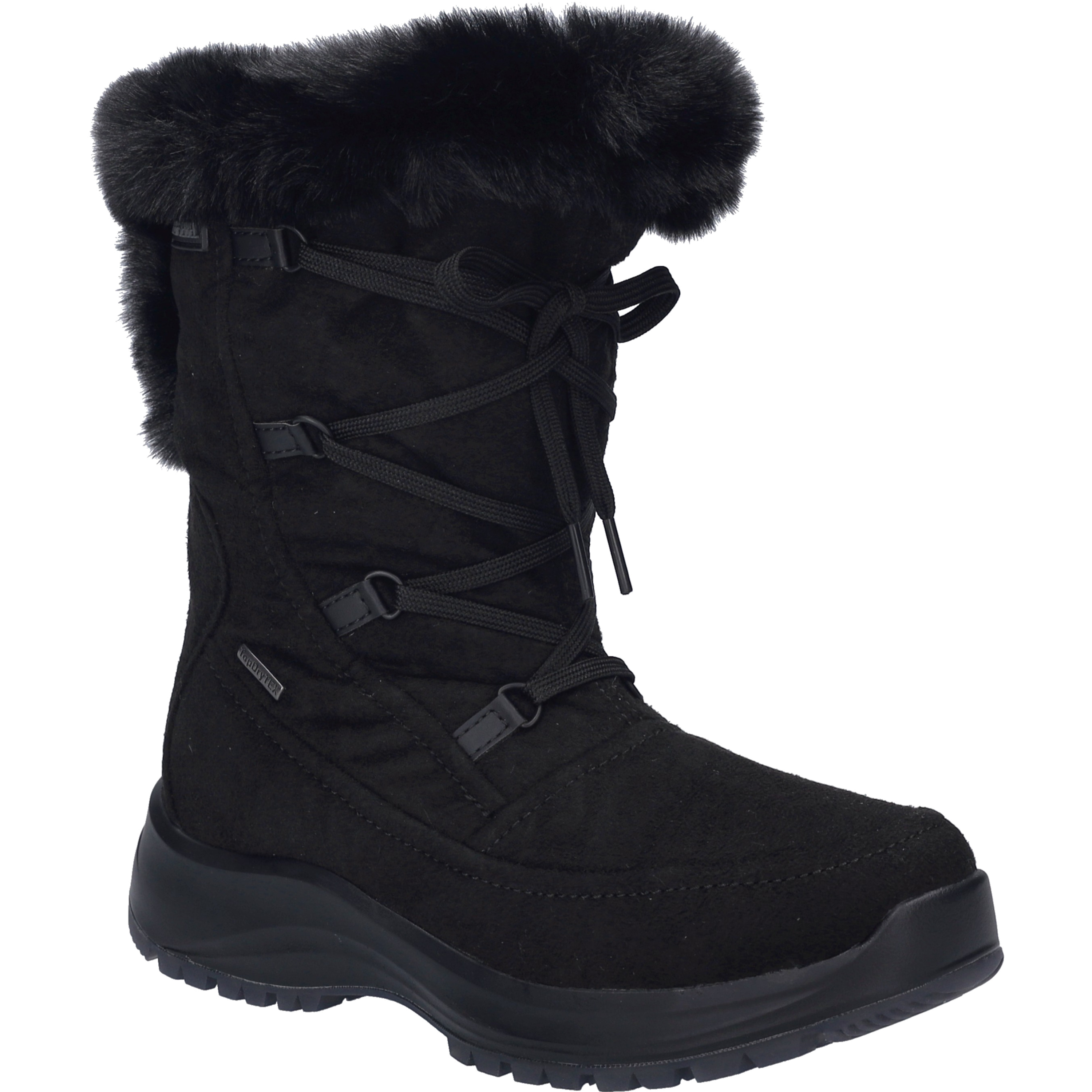 Stiefel JOSEF SEIBEL "Colorado 52, schwarz", Damen, Gr. 36, schwarz, Obermaterial: 100% Textilmaterial TEXMAT., Schuhe Stiefel
