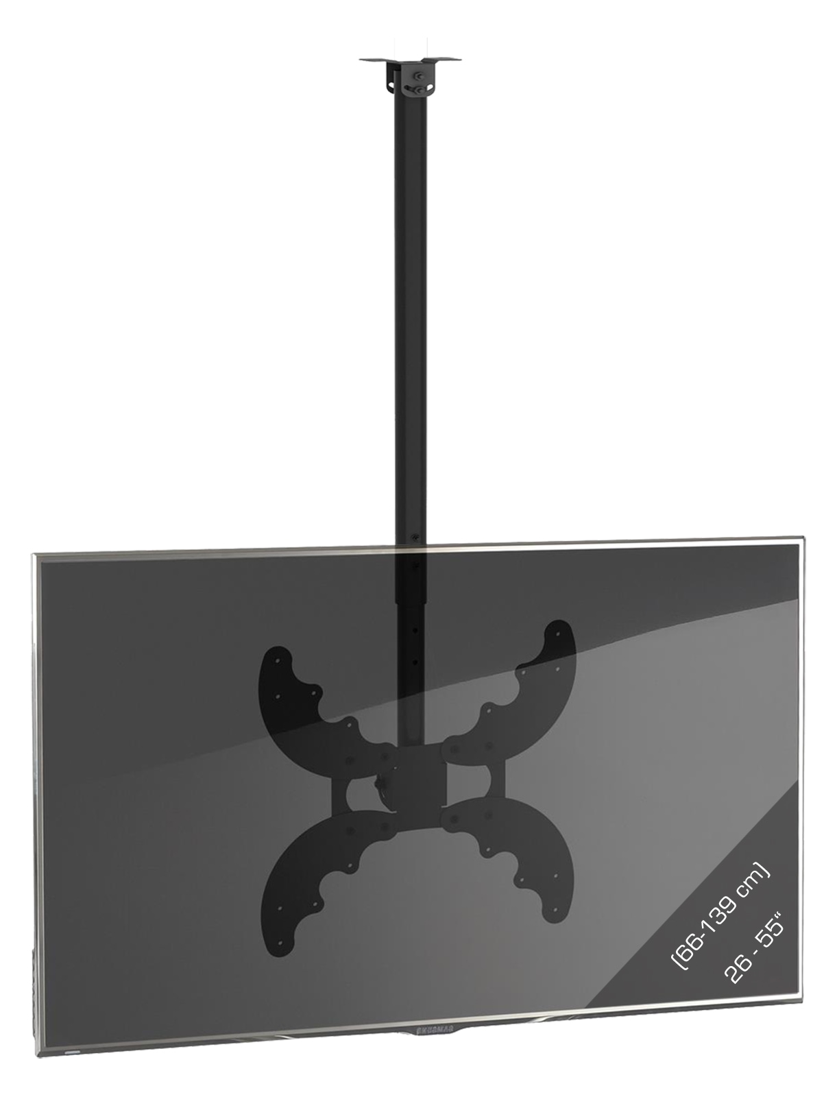 VCM TV-Deckenhalterung "TV Deckenhalterung B-DX 400 höhenverstellbar 52-70", schwarz, Gerätehalterungen