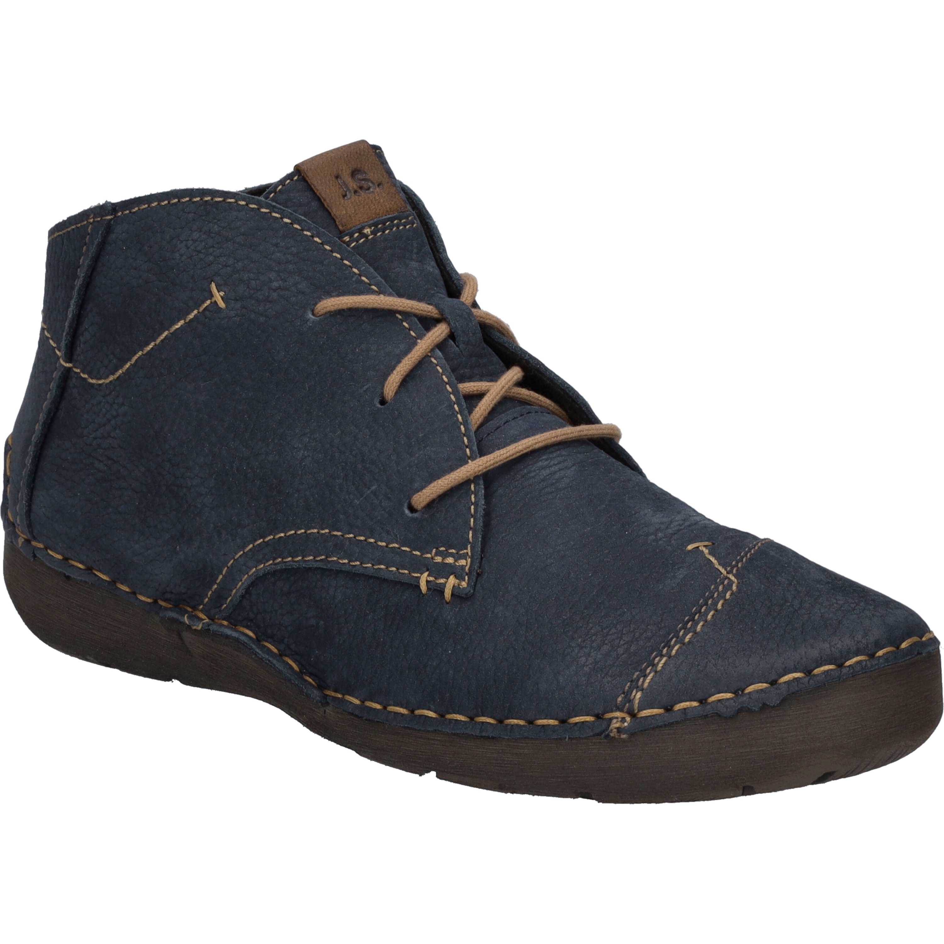 Stiefelette JOSEF SEIBEL "Fergey 18, blau", Damen, Gr. 43, blau, Obermaterial: 100% Rindsleder Leather cow., Schuhe Stiefelette