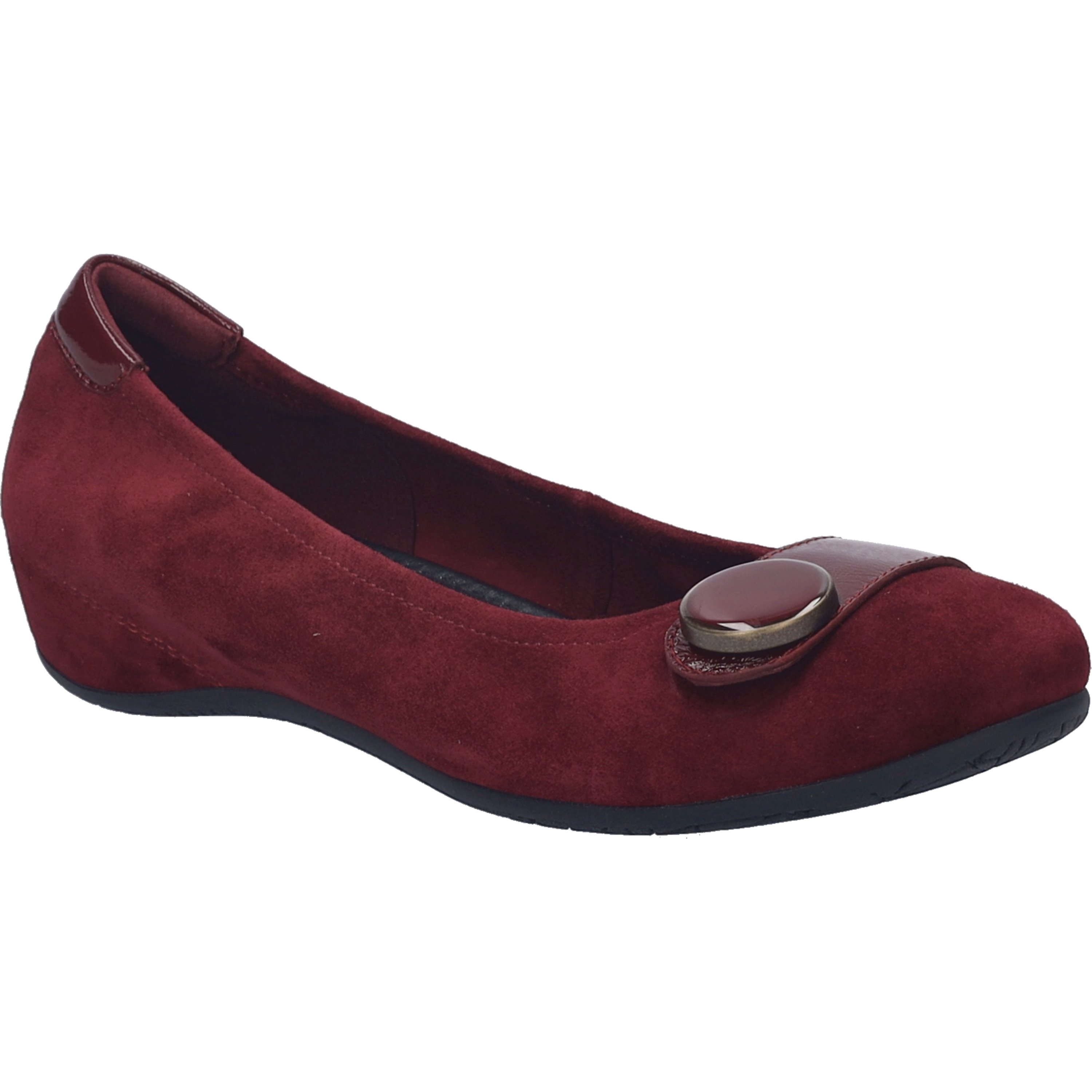 Ballerina JOSEF SEIBEL "Florina 06, bordeaux", Damen, Gr. 41, rot (bordeaux), Obermaterial: 100% Rindsleder Leather cow., Schuhe Ballerina