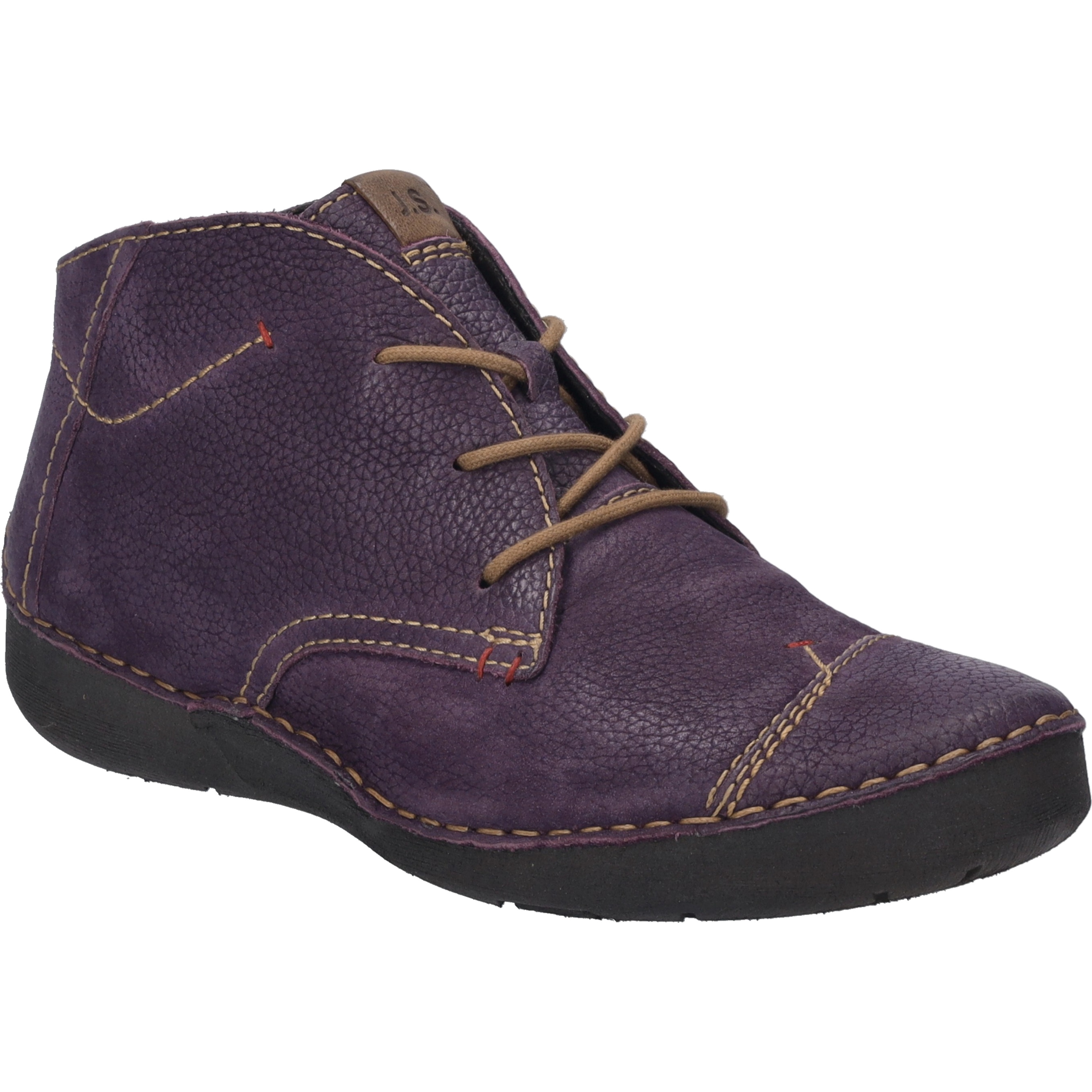 Stiefelette JOSEF SEIBEL "Fergey 18, purple", Damen, Gr. 39, lila, Obermaterial: 100% Rindsleder Leather cow., Schuhe Stiefelette