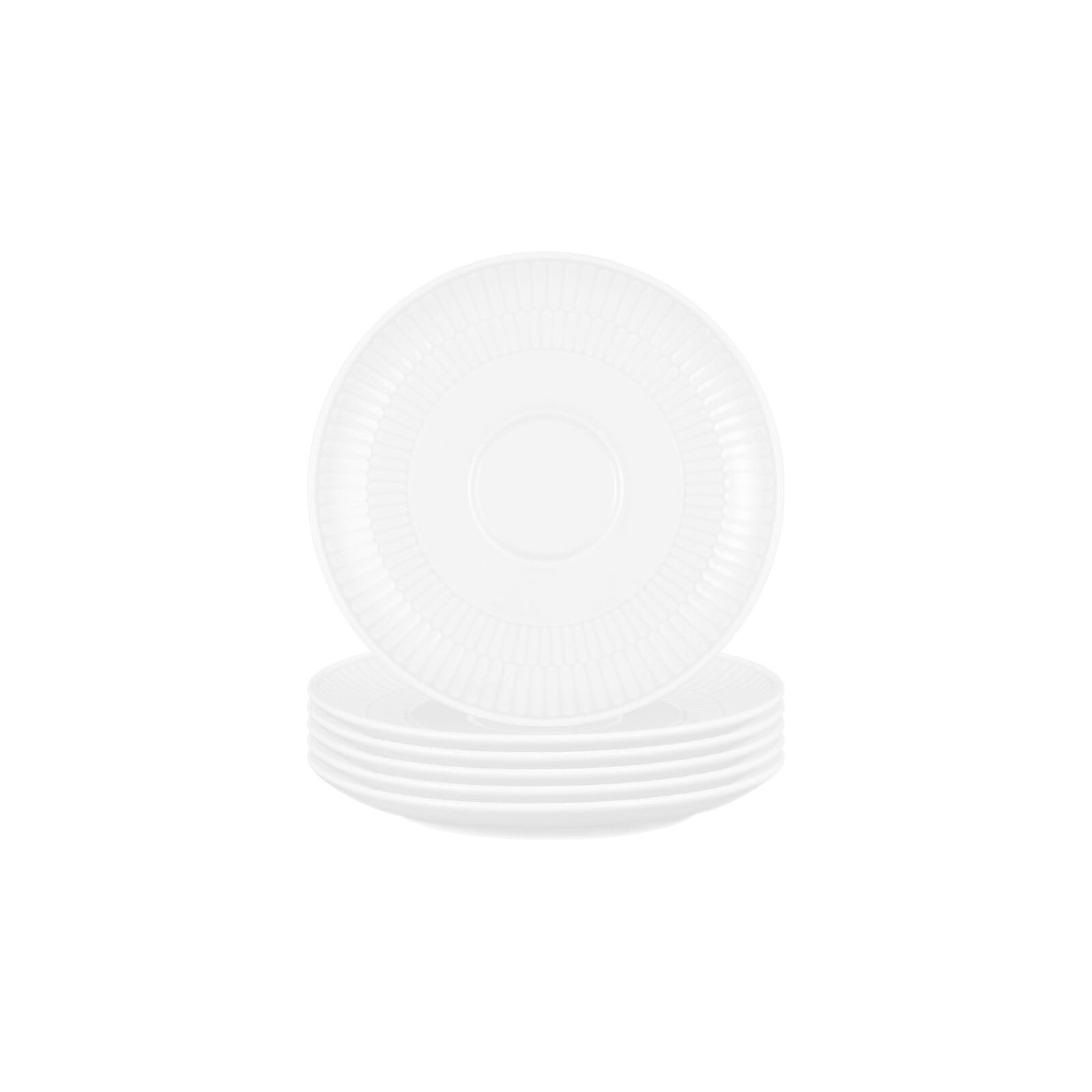 Untertasse SELTMANN WEIDEN "Kombi-Untertassen Amina ø 16 cm 6er Set", weiß, L:16cm, Speiseteller Image