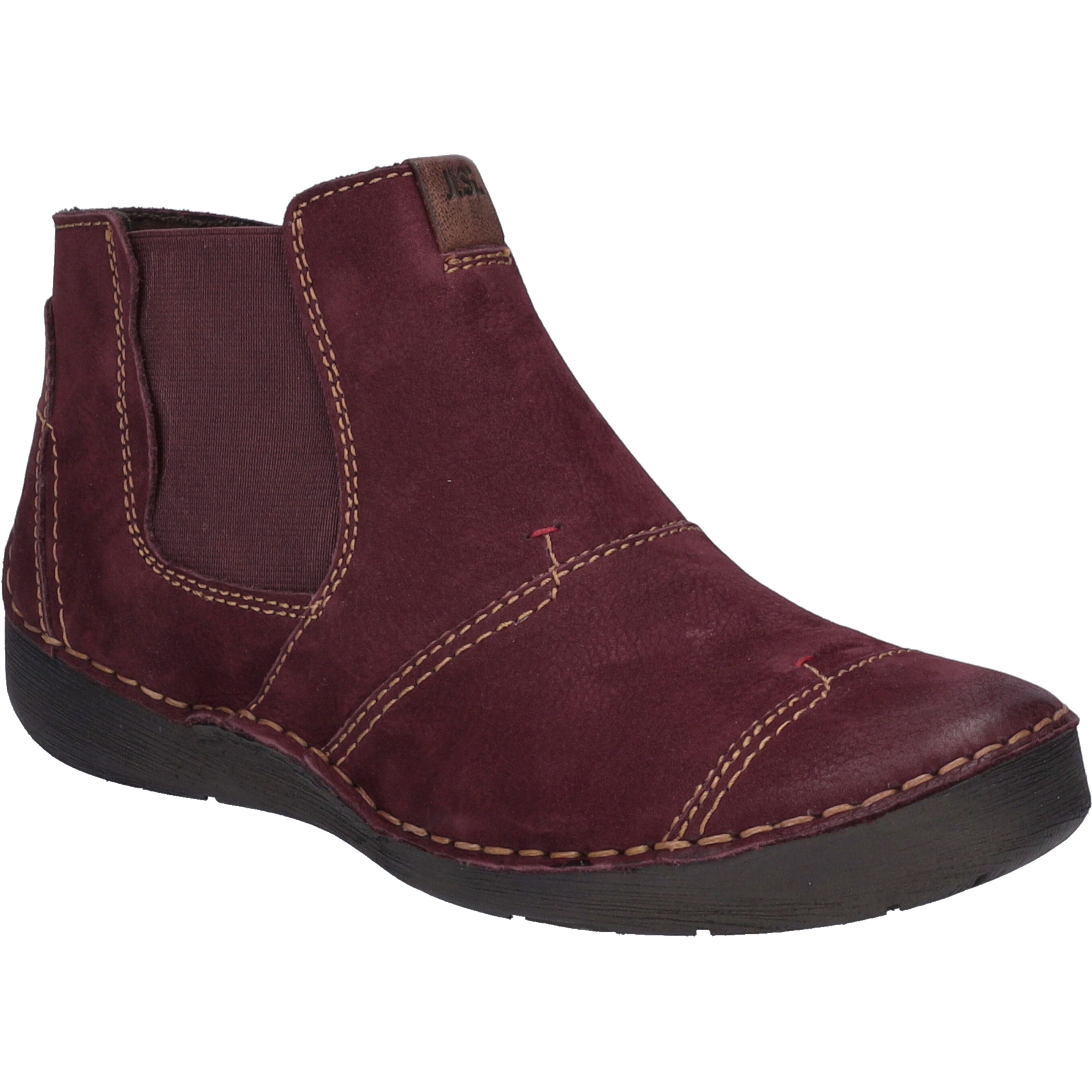 Stiefelette JOSEF SEIBEL "Fergey 55, plum", Damen, Gr. 41, lila (plum), Obermaterial: 100% Rindsleder Leather cow., Schuhe Stiefelette