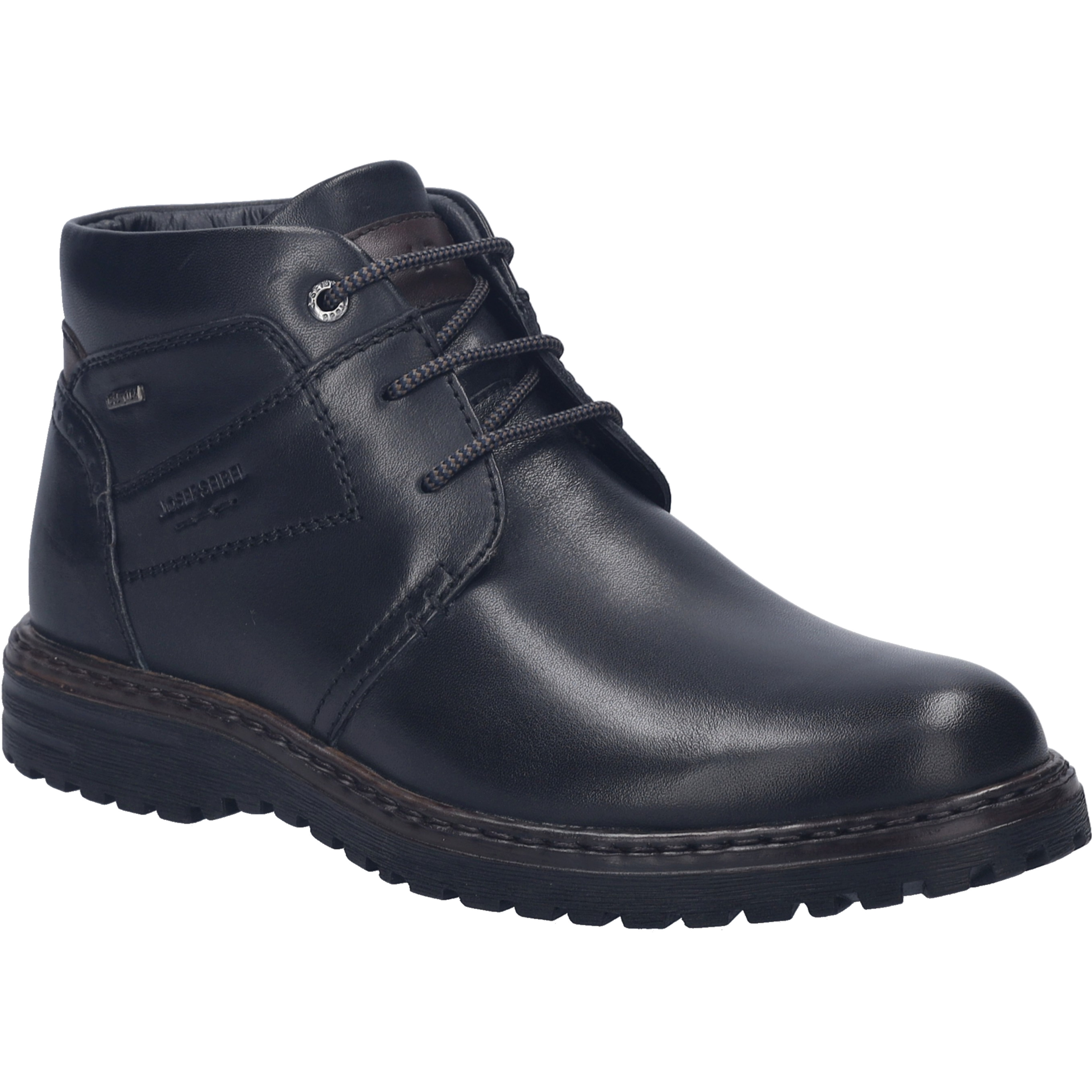 Stiefelette JOSEF SEIBEL "Erroll 52, schwarz", Herren, Gr. 40, schwarz, Obermaterial: 100% Rindsleder Leather cow., Schuhe Stiefelette