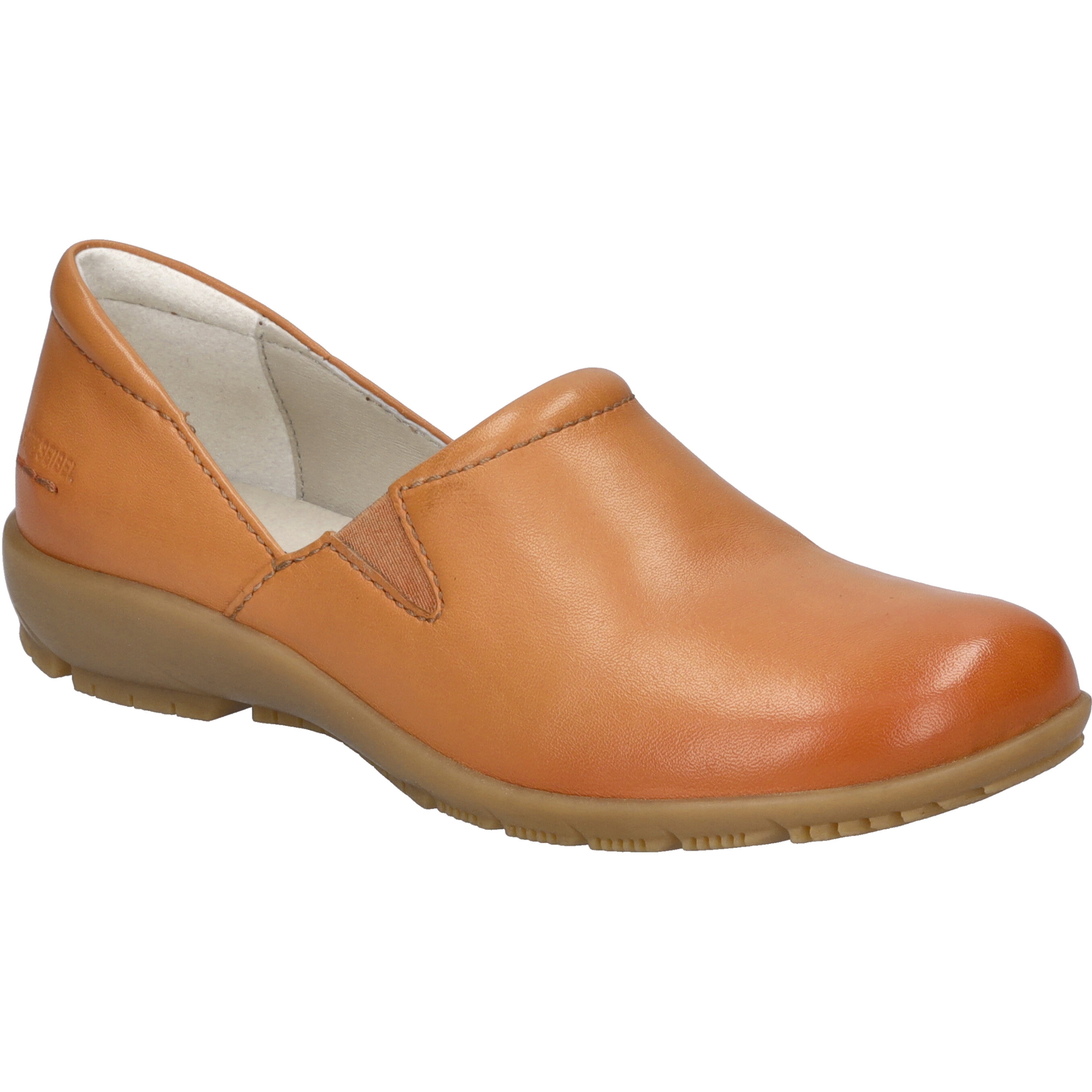 Slipper JOSEF SEIBEL "Charlotte 02, orange", Damen, Gr. 39, orange, Obermaterial: 100% Rindsleder Leather cow., Schuhe Slipper