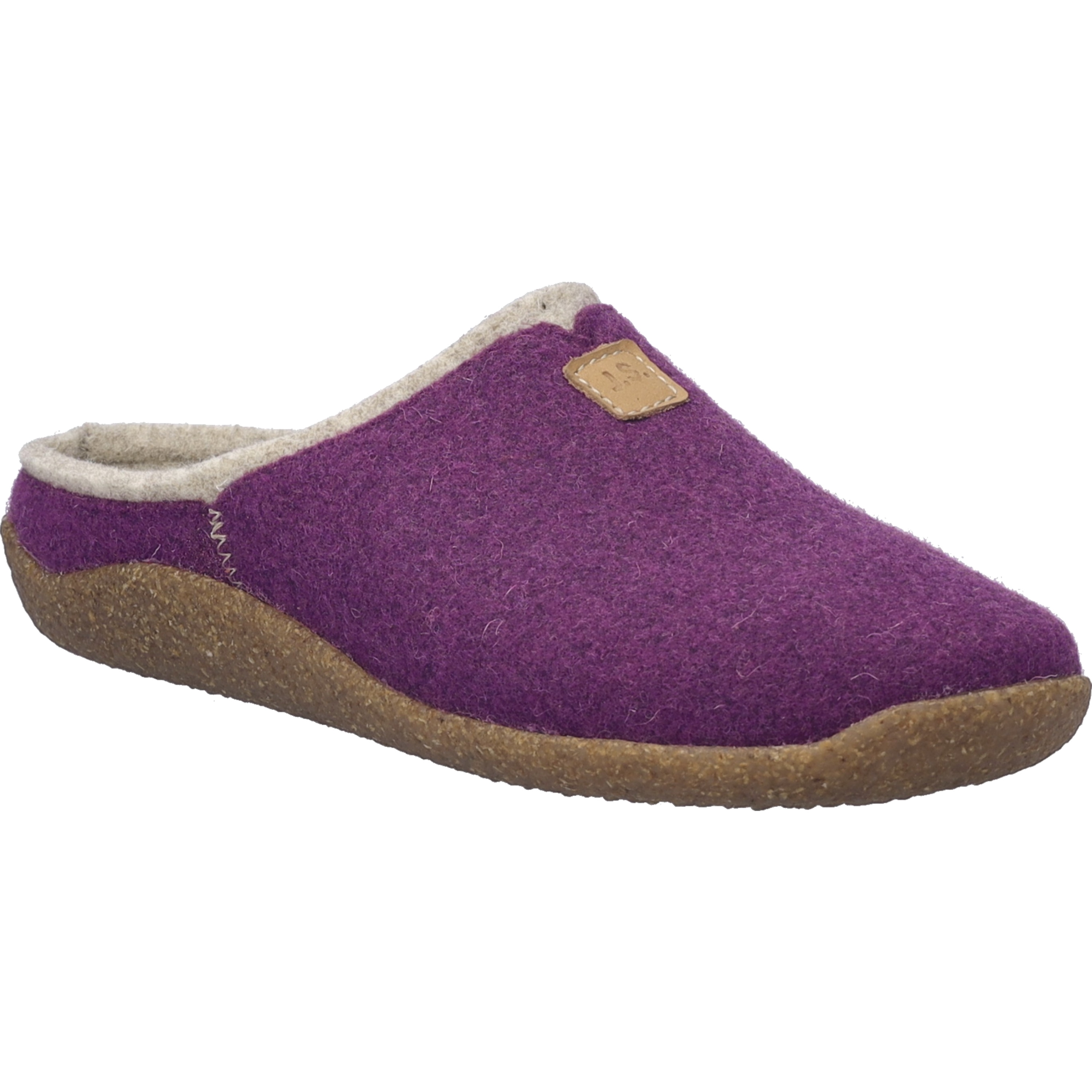 Hausschuh JOSEF SEIBEL "Vinny 01, fuchsia-kombi", Damen, Gr. 38, lila (fuchsia, kombi), Obermaterial: 100% Textilmaterial TEXMAT., Schuhe Hausschuh