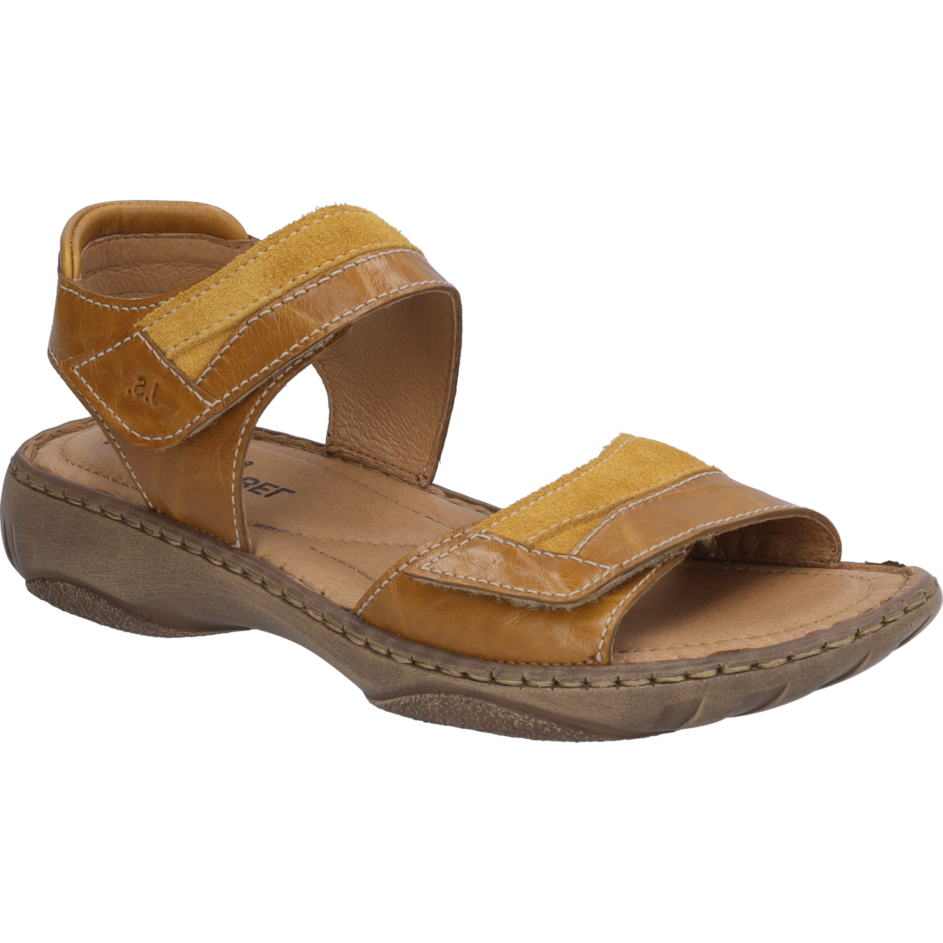 Sandale JOSEF SEIBEL "Debra 19, safran", Damen, Gr. 40, gelb (safran), Obermaterial: 100% Rindsleder Leather cow., Schuhe Sandale