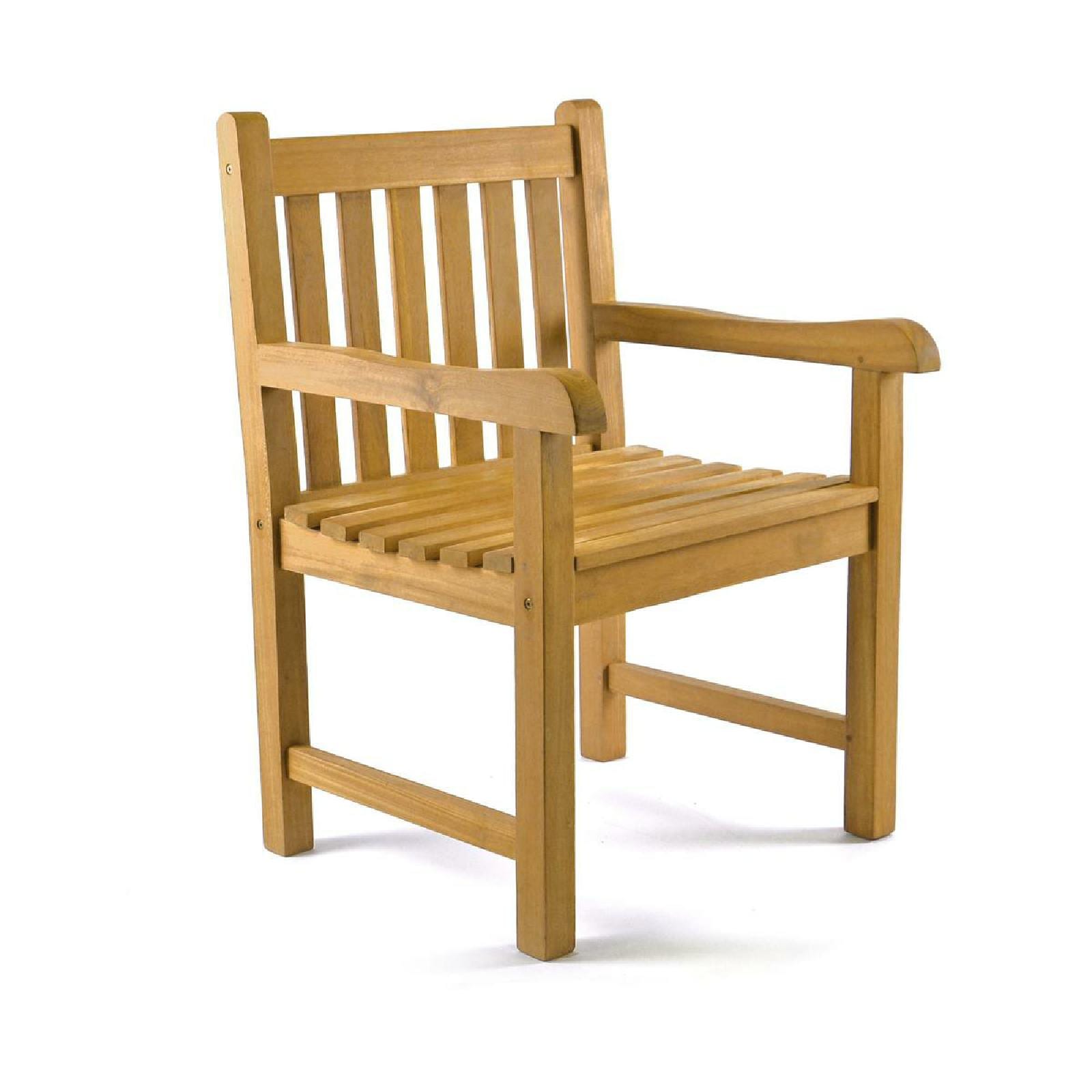 Gartenstuhl VCM "Gartenstuhl Gartensessel Sessel Landhaus Teak Holz", braun, Obermaterial: 100% Holz Wood., Stühle, Gartenstuhl