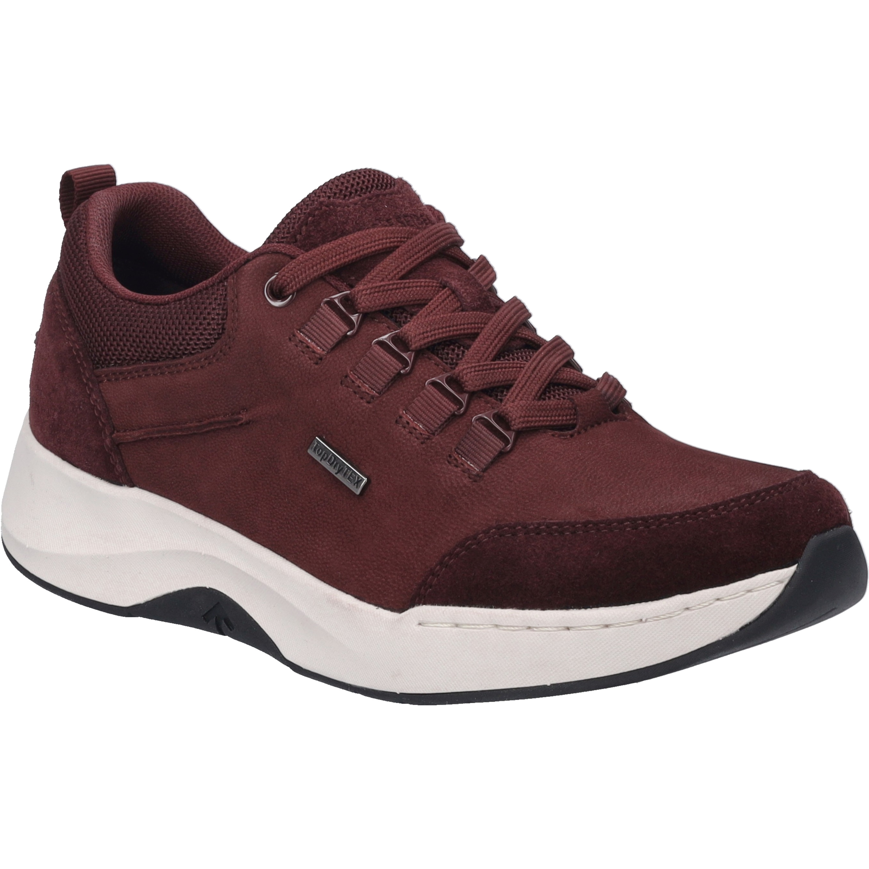 Sneaker JOSEF SEIBEL "Elli 50, bordeaux", Damen, Gr. 42, rot (bordeaux), Obermaterial: 80% Rindsleder Leather cow. 20% Textilmaterial TEXMAT., Schuhe Sneaker