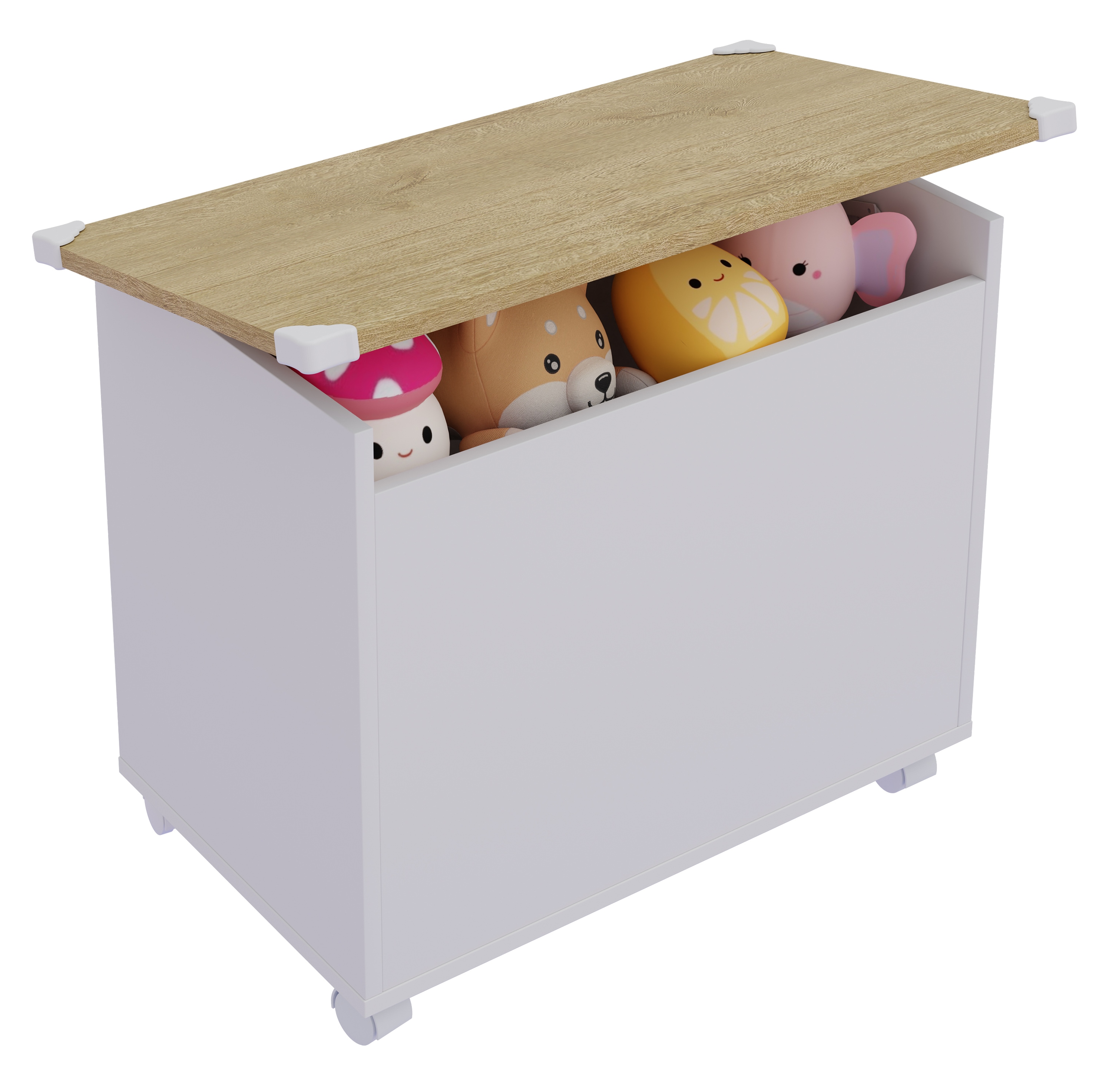 Sitztruhe VCM "Holz Sitztruhe Sitzbank Truhe Kiste Bosula M", braun (weiß, honig, eiche), Obermaterial: 100% Holz Wood., Sitzbänke