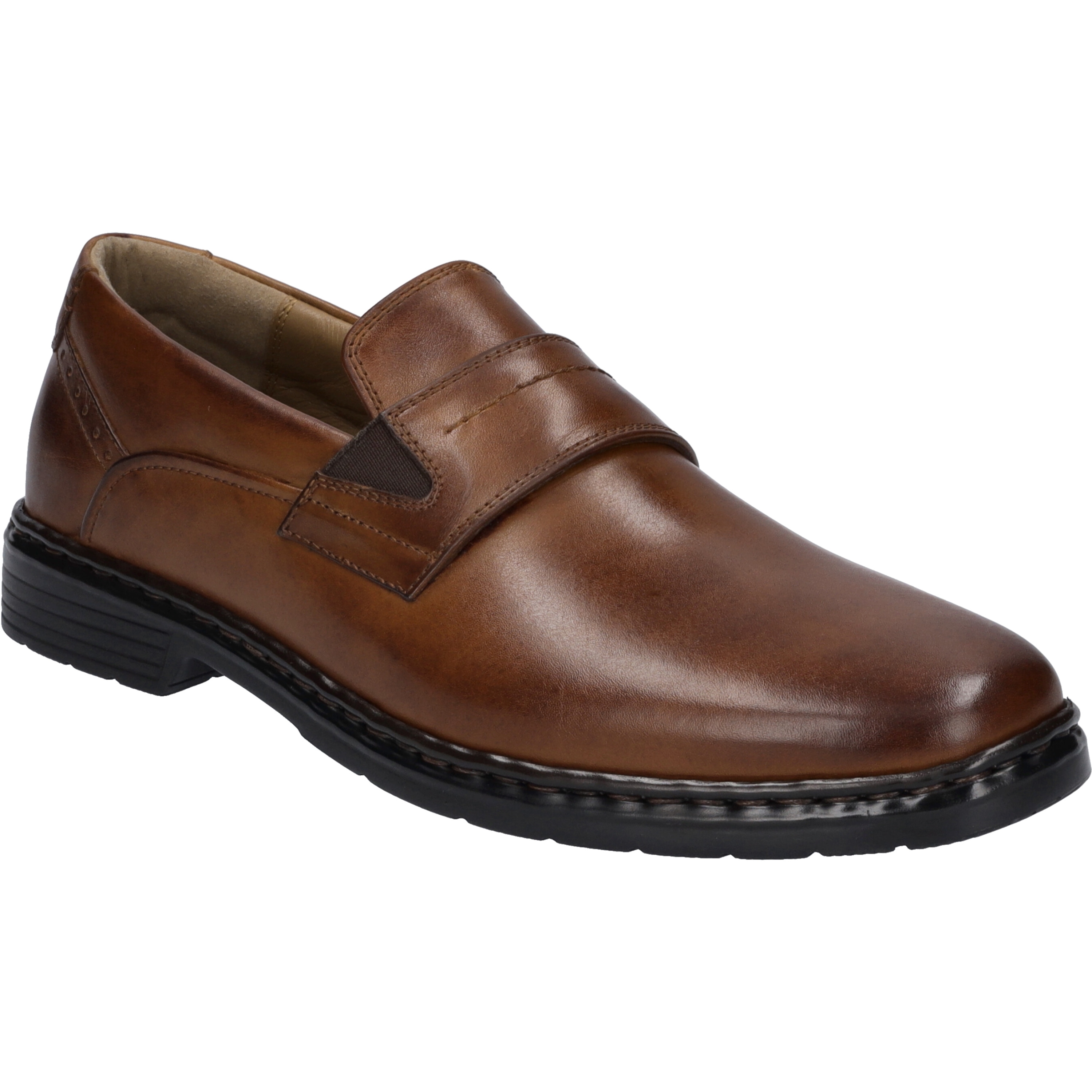 Slipper JOSEF SEIBEL "Alastair 15, cognac", Herren, Gr. 46, braun (cognac), Obermaterial: 100% Rindsleder Leather cow., Schuhe Slipper