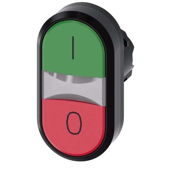 Siemens Dig.Industr. Doppeldrucktaster 3SU1000-3AB42-0AK0 3SU10003AB420AK0 Image