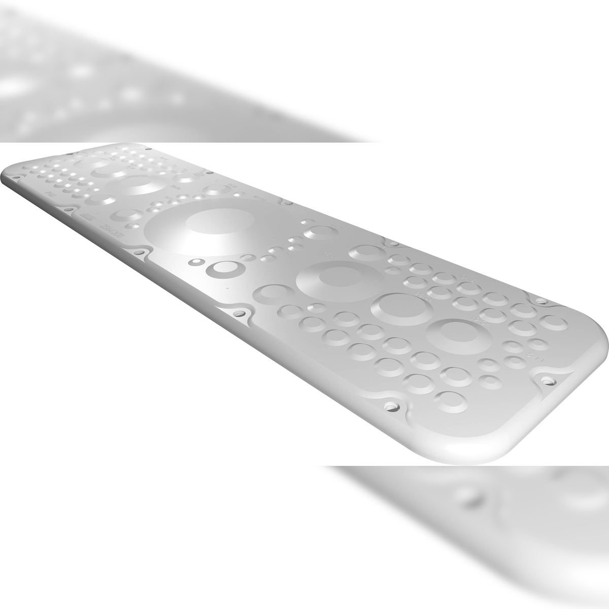 Rittal AX 2564.300 Flanschplatte (L x B) 149 mm x 534 mm Kunststoff Grau 1 St. 2564300 Image