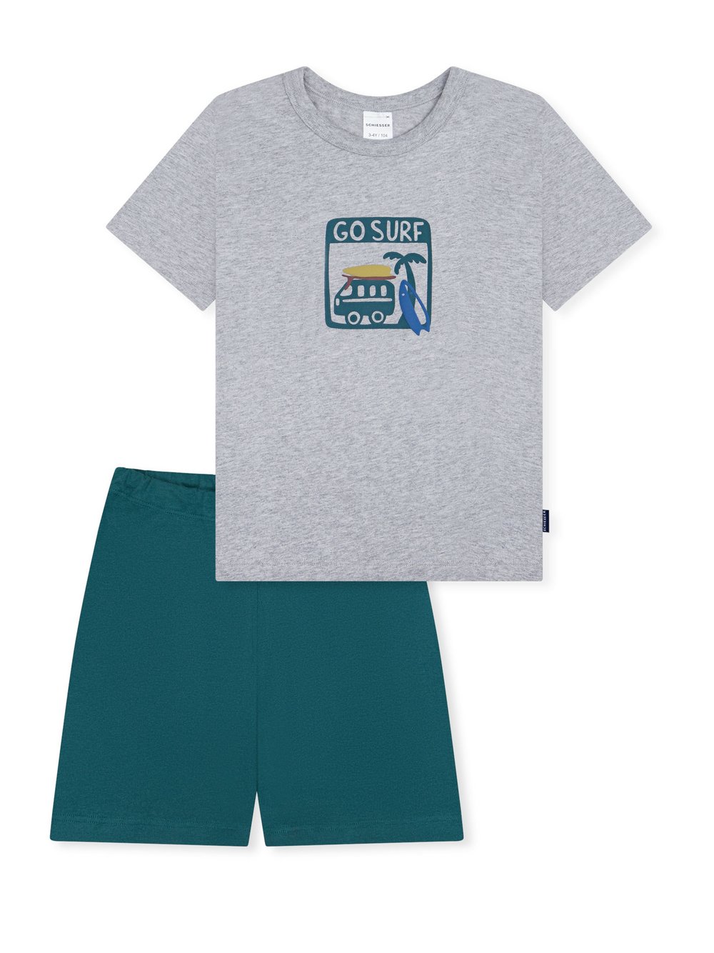 Schiesser Pyjama Jungen grau, 98 Image