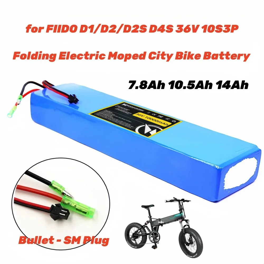 Premium 10S3P 36 V wiederaufladbarer Lithium-Akku – 7,8 Ah 10,5 Ah Akku mit BMS für 1000 W modifizierte Roller Image