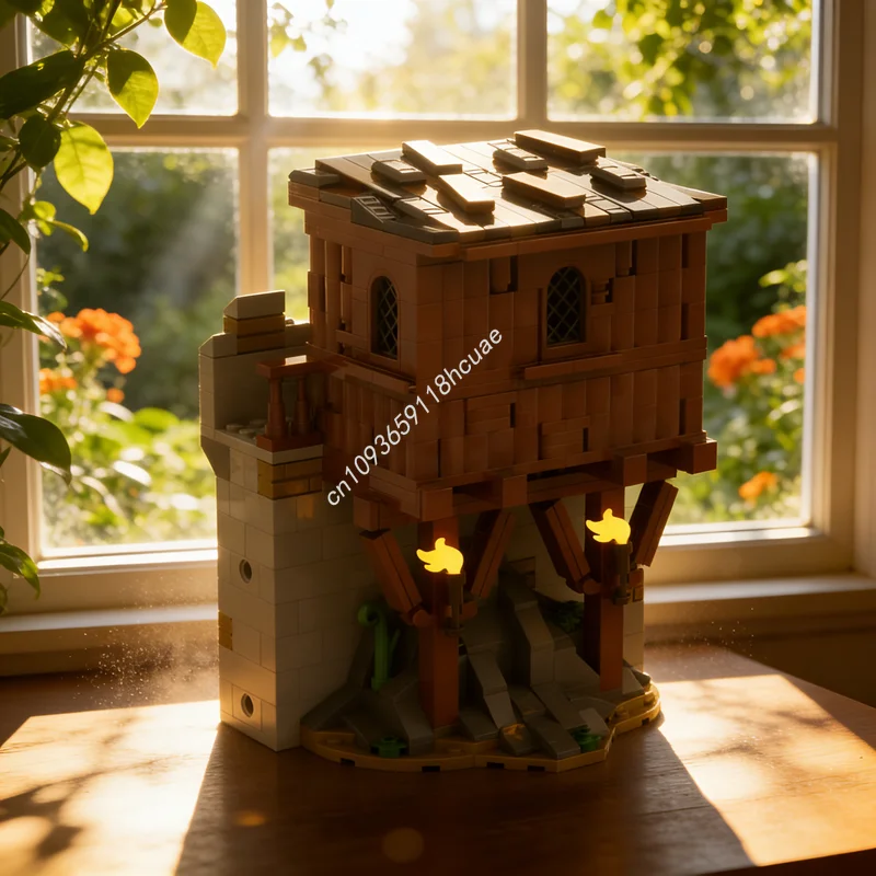 547-teiliges MOC Modulares Stadtlandschafts-Schlossmauer-Modell Bausteine Konstruktions-Lernspielzeug Ideales Weihnachtsgeschenk Bausteine Image