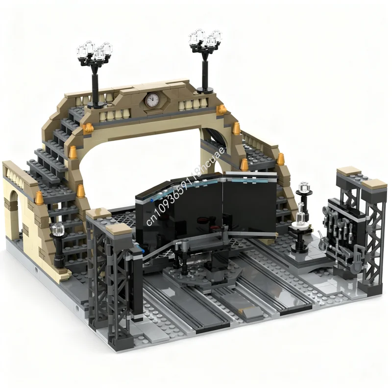 683-teiliges MOC Batman-Höhlen-Geheimbahnhof Superhelden DCD Batman-Modell Bausteine Konstruktionsspielzeug Weihnachtsgeschenke für Kinder Image