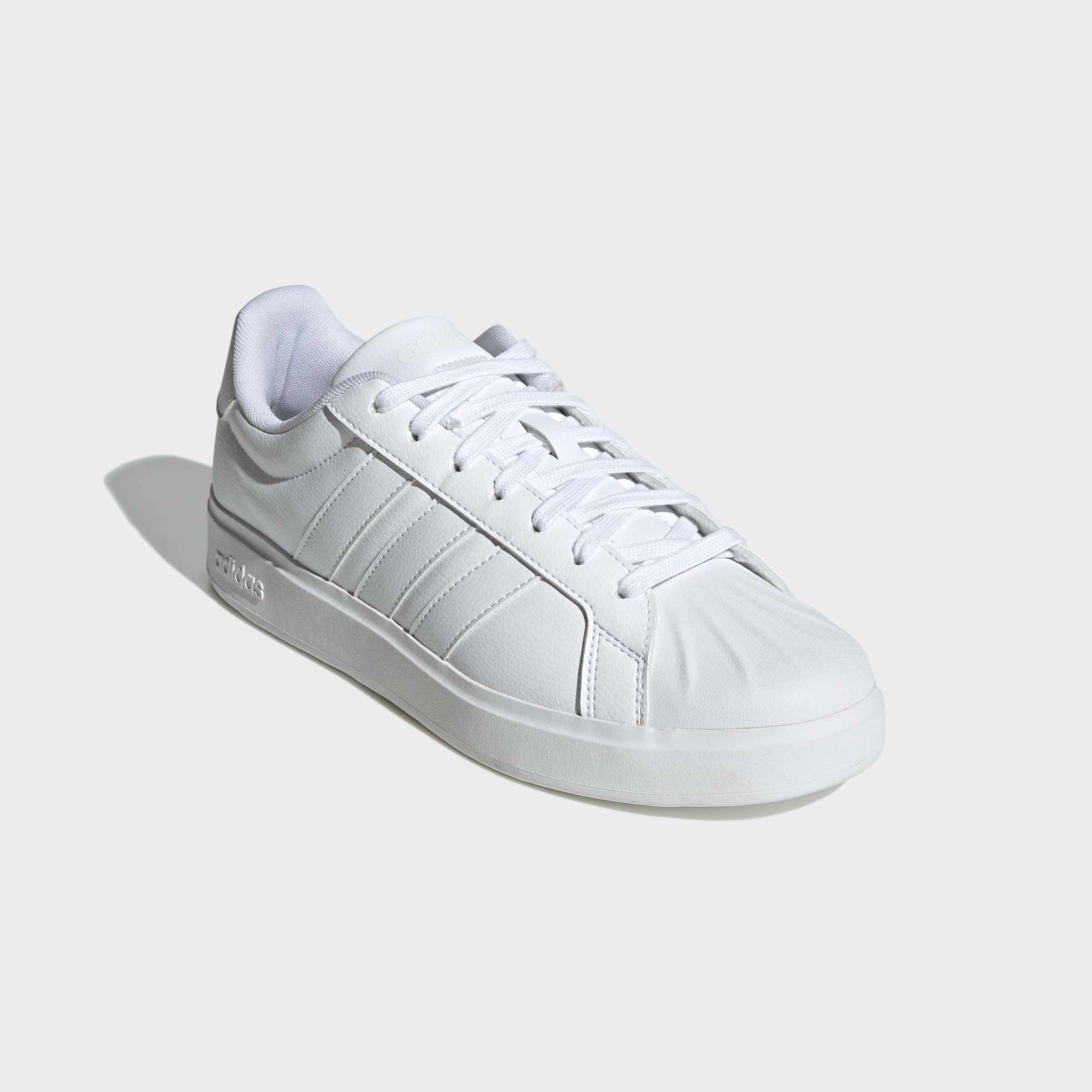 Sneaker ADIDAS SPORTSWEAR "STREETTALK", Herren, Gr. 42,5, cloud weiß, ftwr weiß, ftwr weiß, Synthetik, Schuhe Sneaker, inspiriert vom Design des adidas Superstar