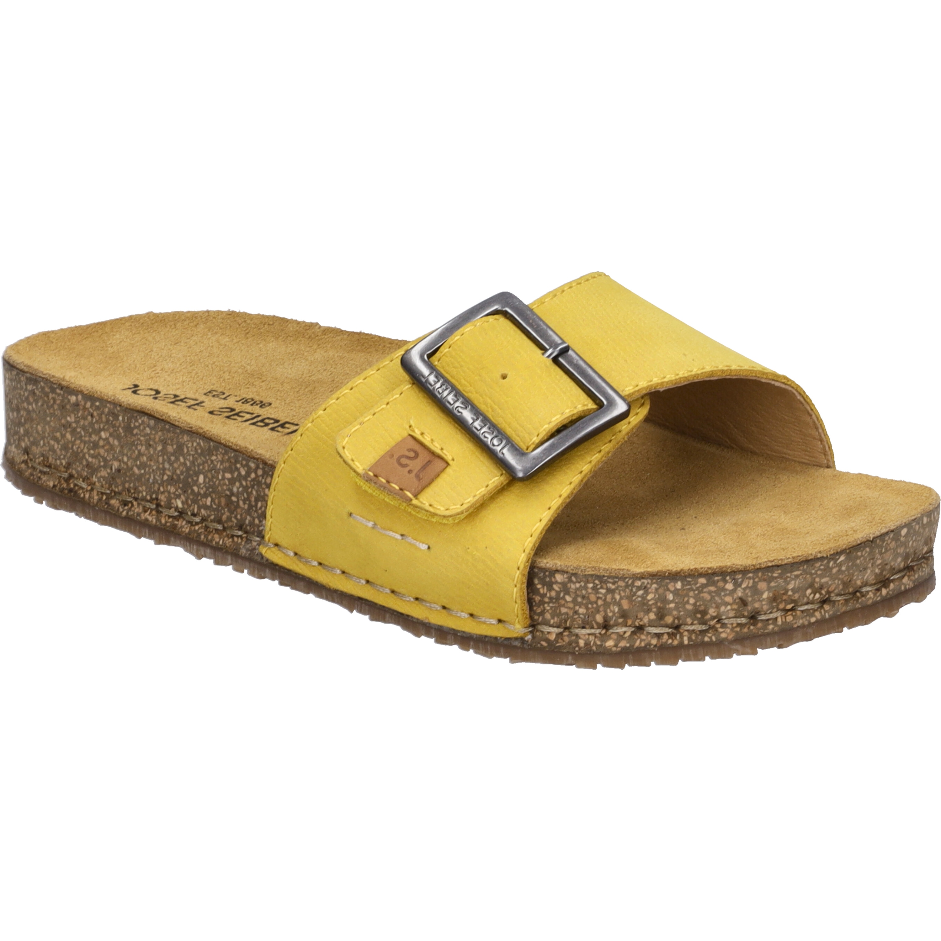 Sandale JOSEF SEIBEL "Hannah 06, gelb", Damen, Gr. 40, gelb, Obermaterial: 100% Rindsleder Leather cow., Schuhe Sandale