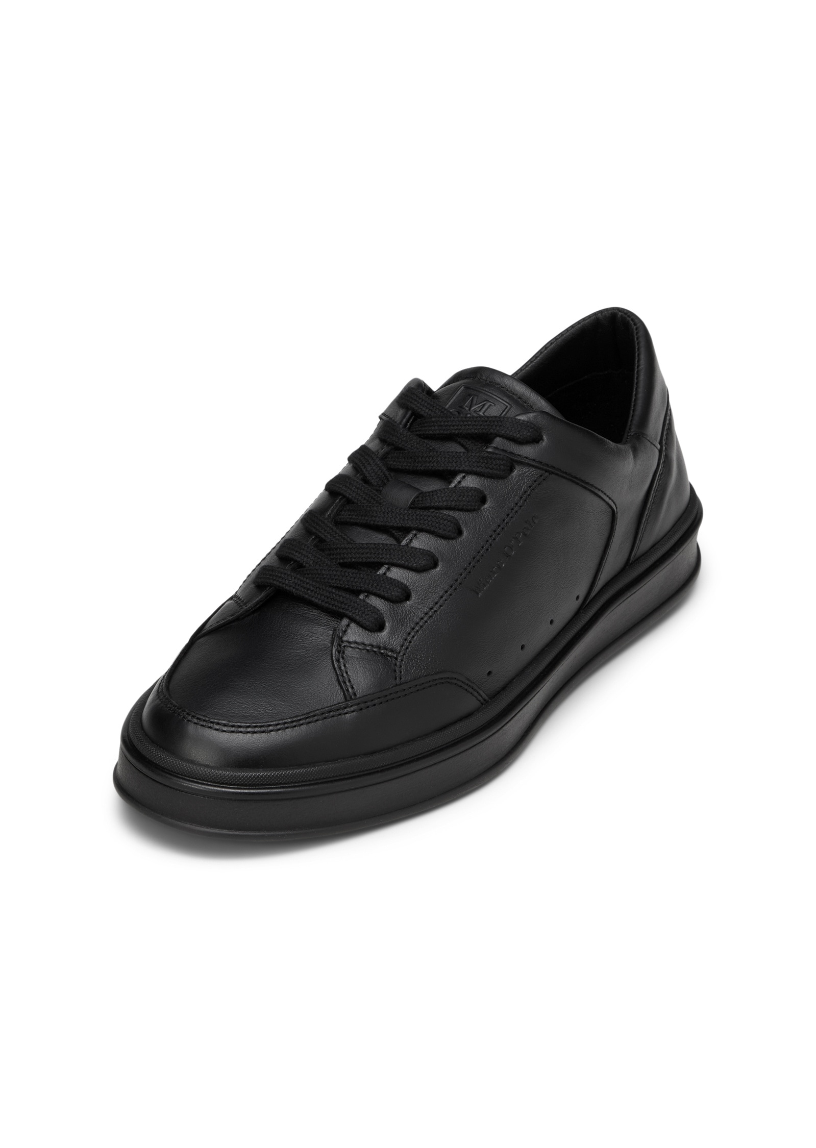 Sneaker MARC O'POLO "aus natürlichem Rindleder", Herren, Gr. 42, schwarz, Obermaterial: 100% Leder (Rind), unifarben, Schuhe Sneaker