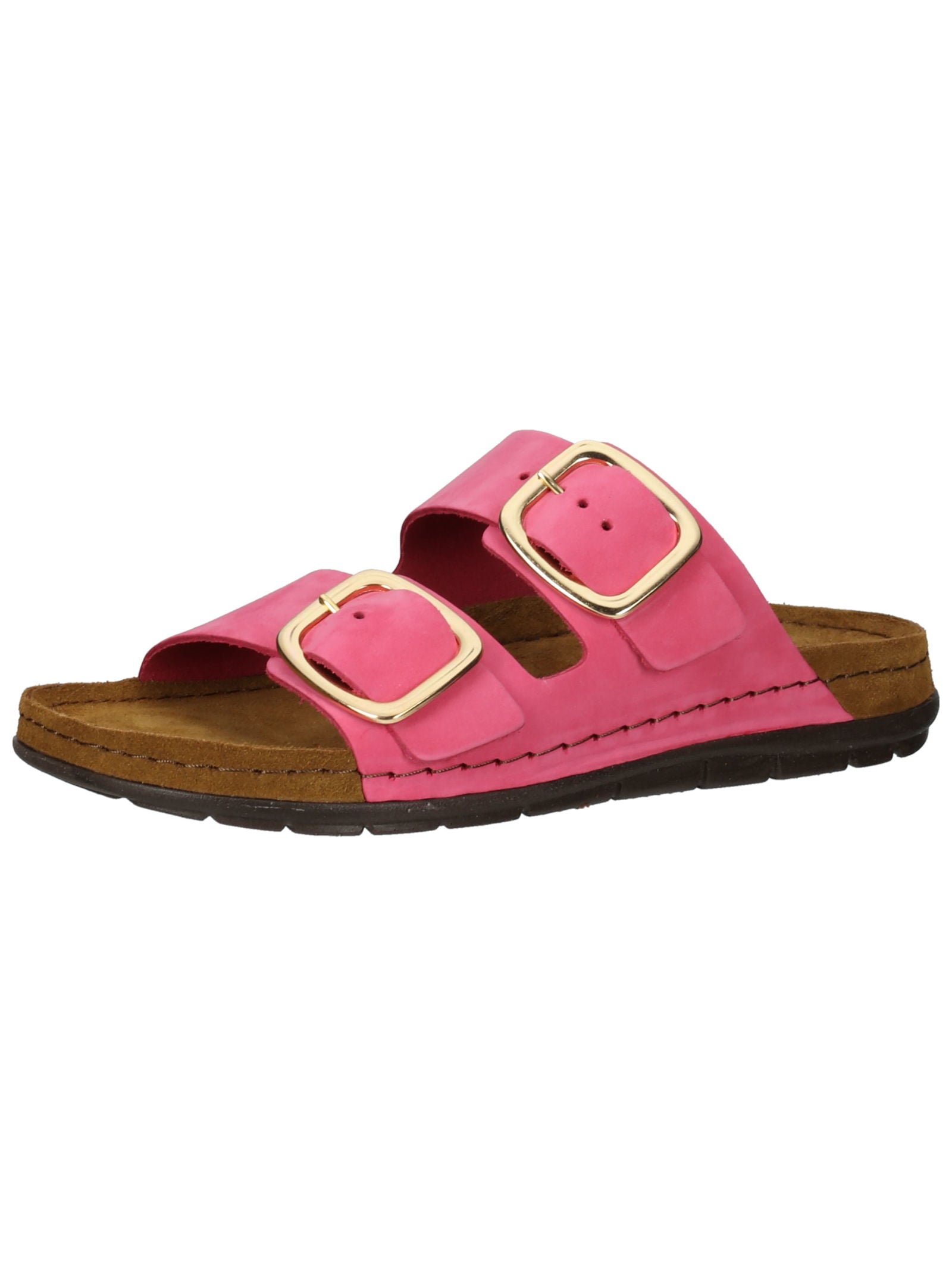 Hausschuh ROHDE "Rohde Hausschuhe Leder", Damen, Gr. 36, pink, Leder, Schuhe Hausschuh