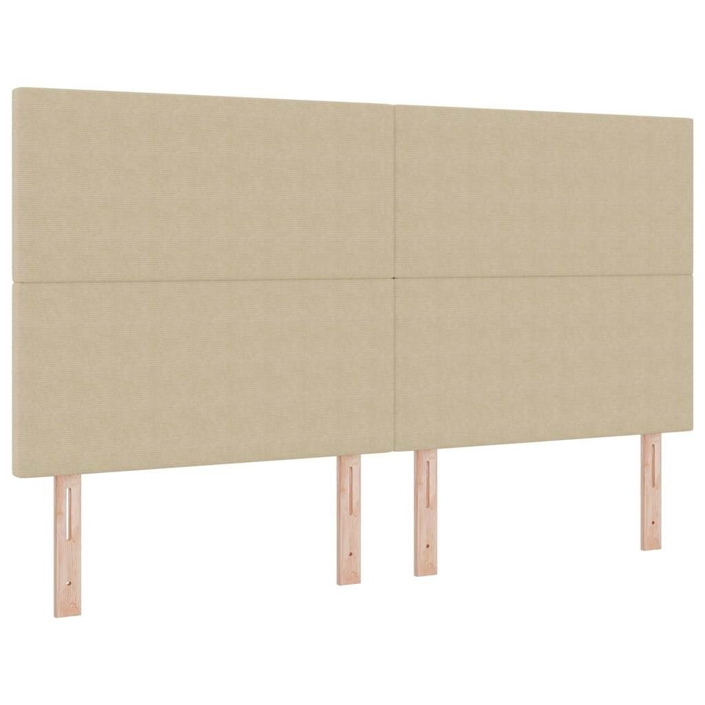 vidaXL Kopfteil mit Kopfteil Hellgrün-Grau 180 cm Kunstleder Image