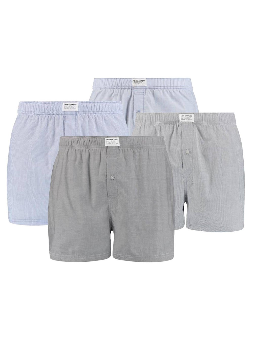 Levi's Web-Boxershorts 4er Pack Herren grau, S Image
